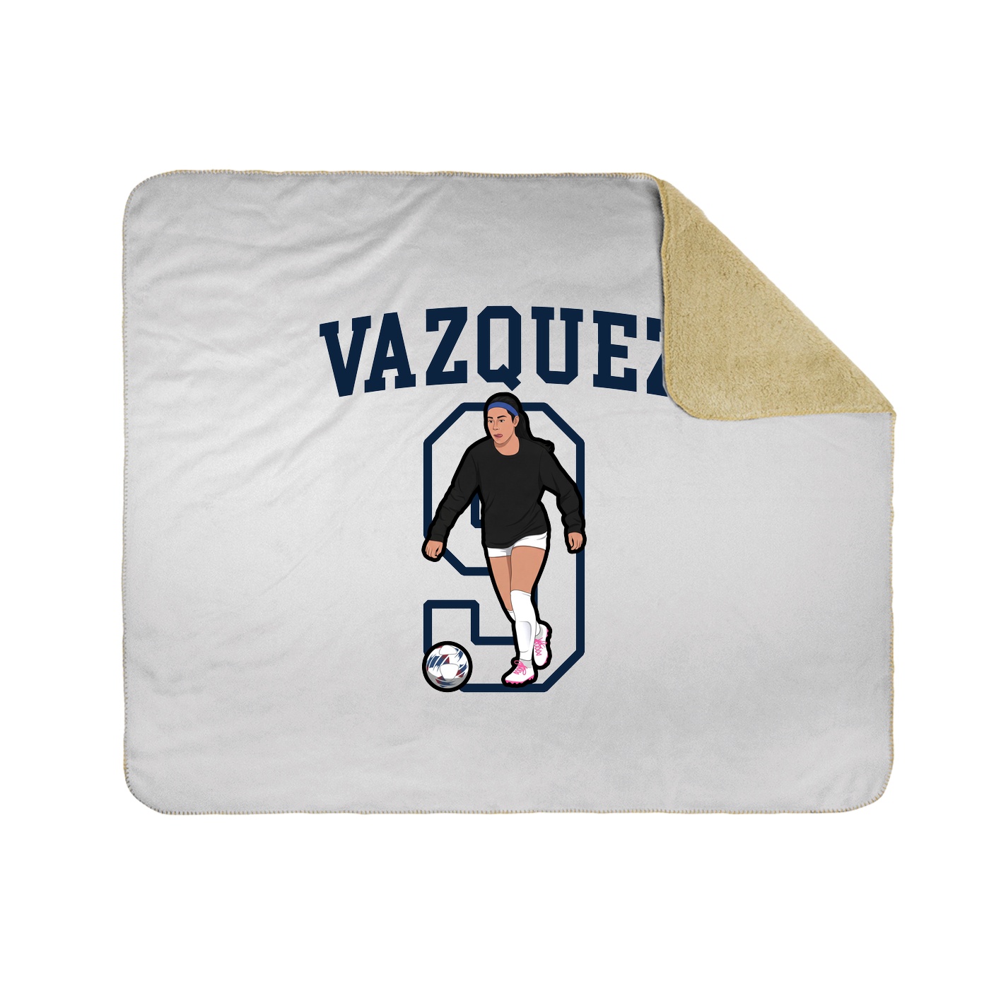 Throw Blanket — Shirsey in White