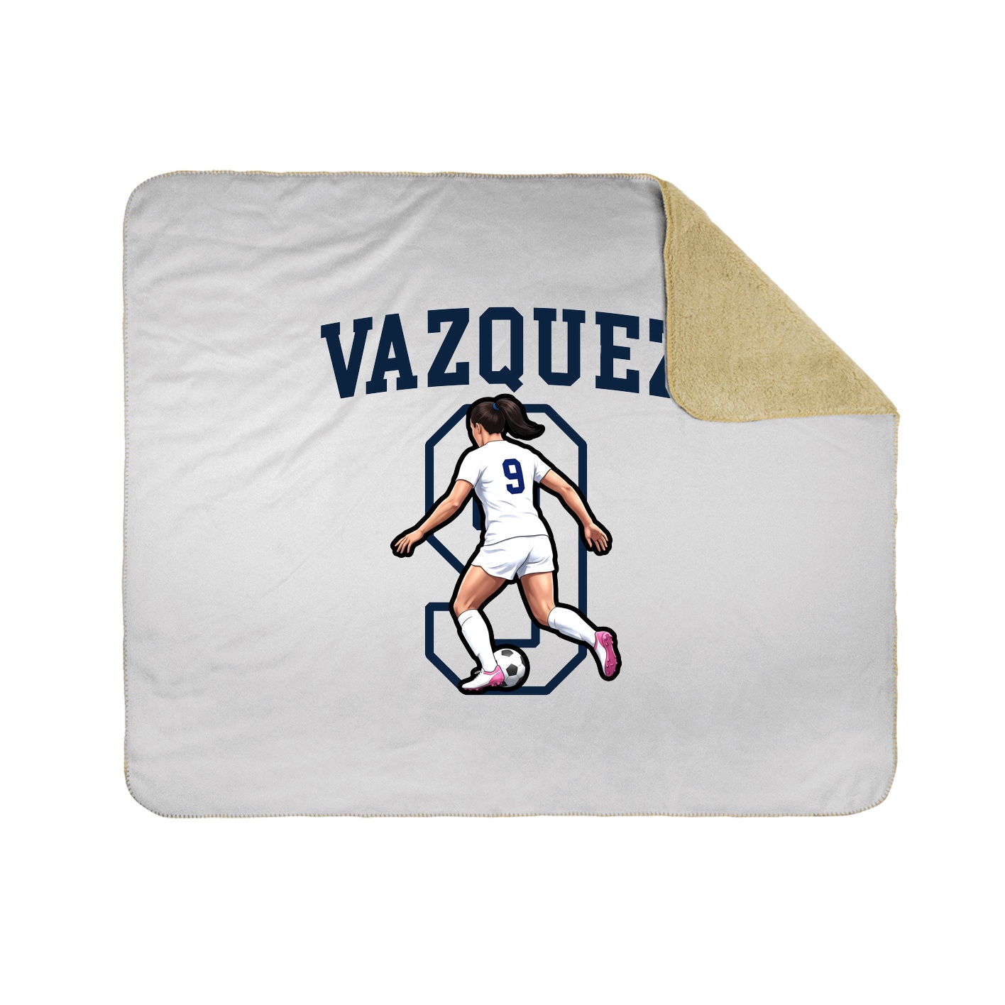 Throw Blanket — Shirsey in White