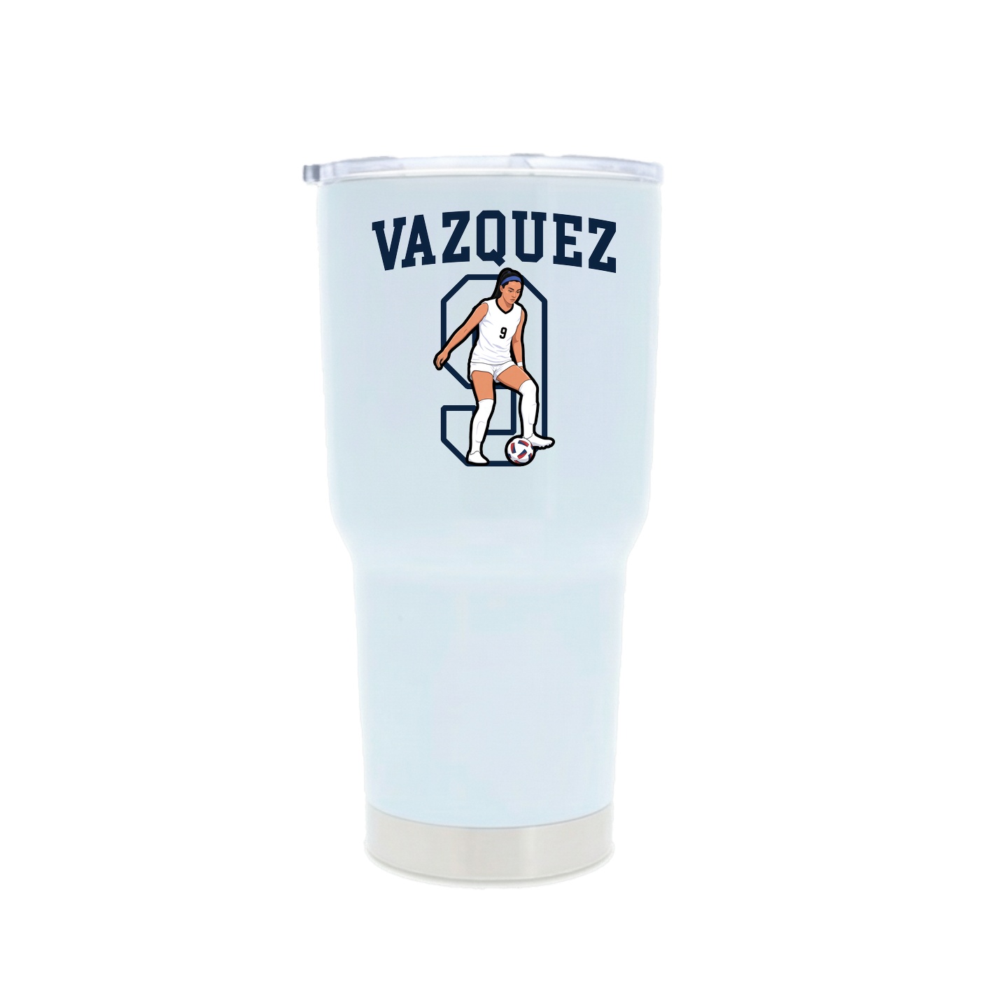 30oz Stainless Steel Tumbler — Shirsey in White