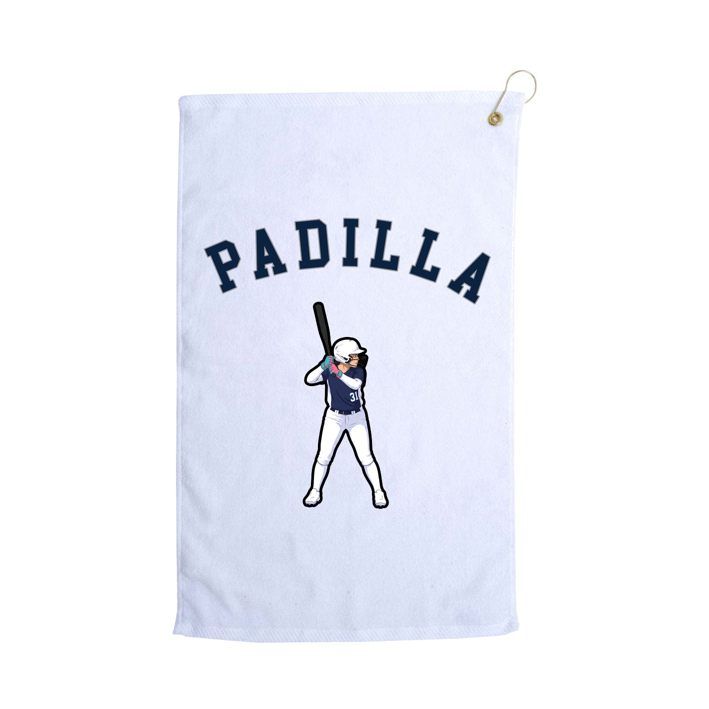 Golf Towel — Shirsey Arch in White