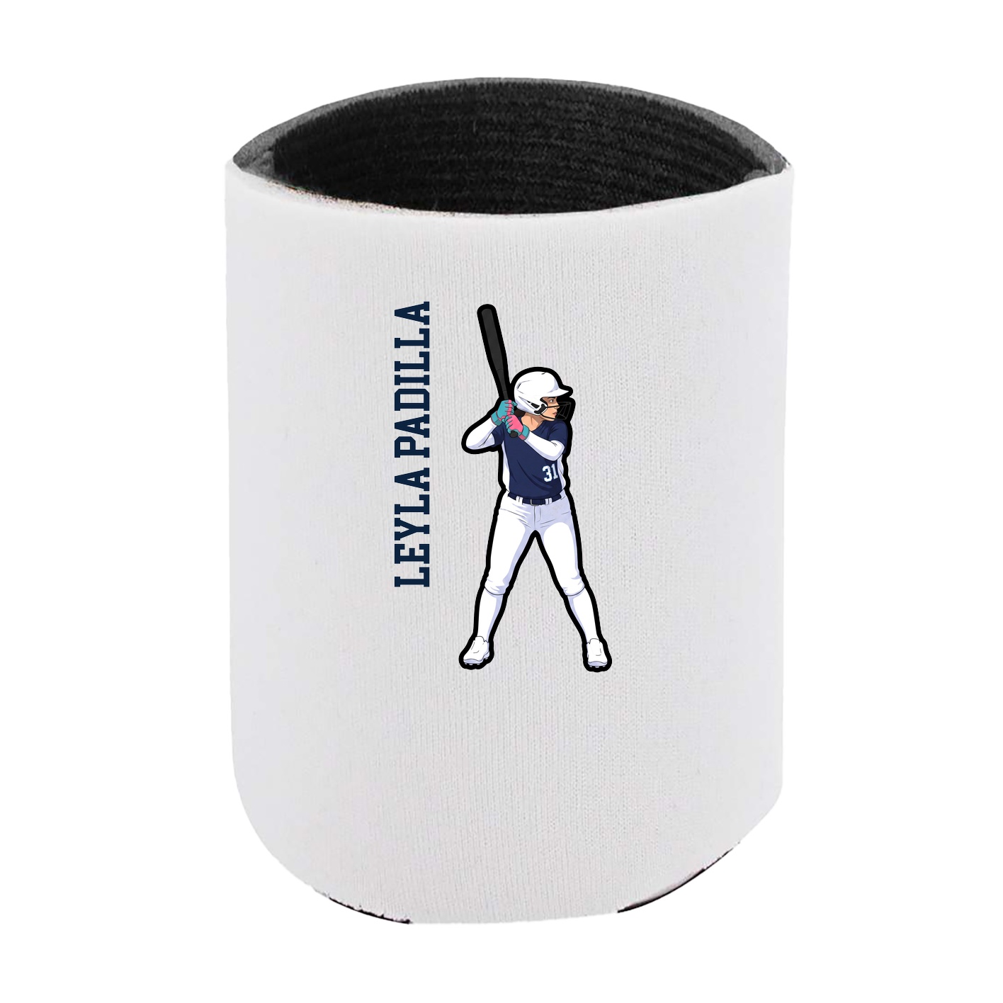 Can Holder — Name Vertical in White