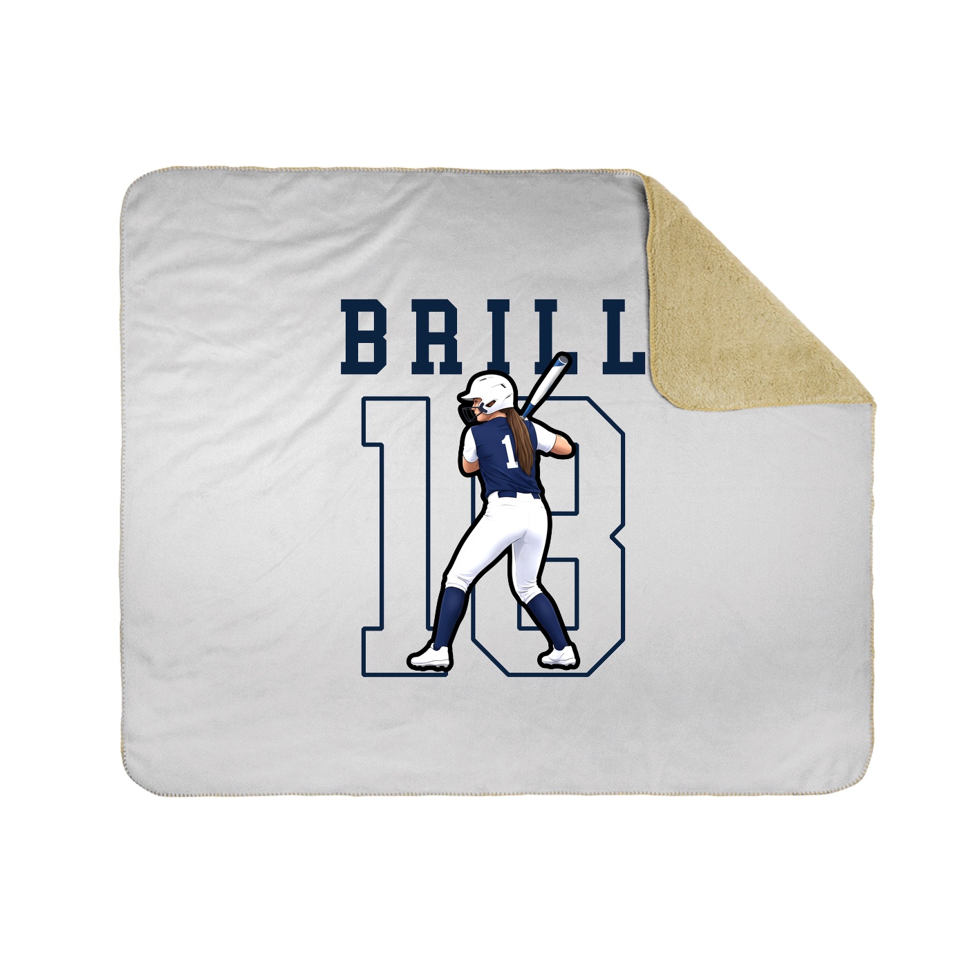 50x60 Sherpa Lined Throw Blanket