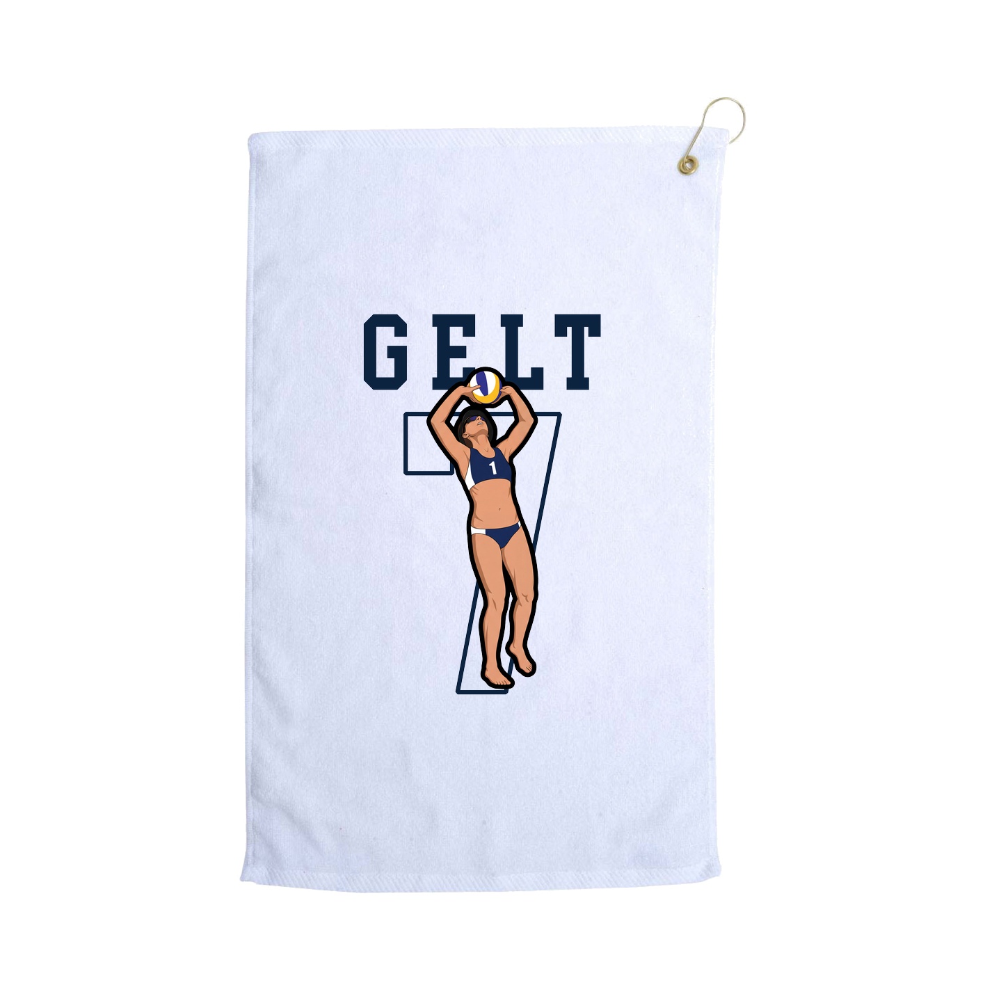 Golf Towel — Shirsey in White