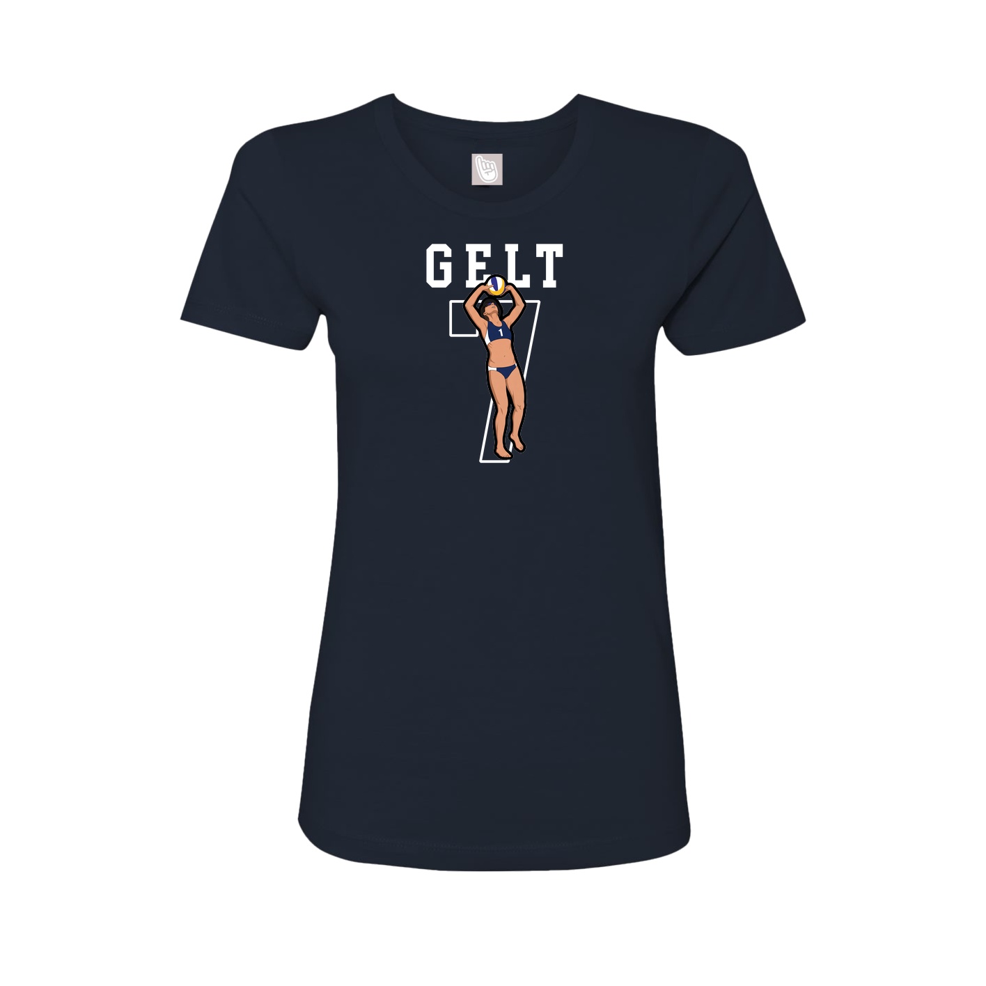 Fitted Women's Tee — Shirsey in Navy