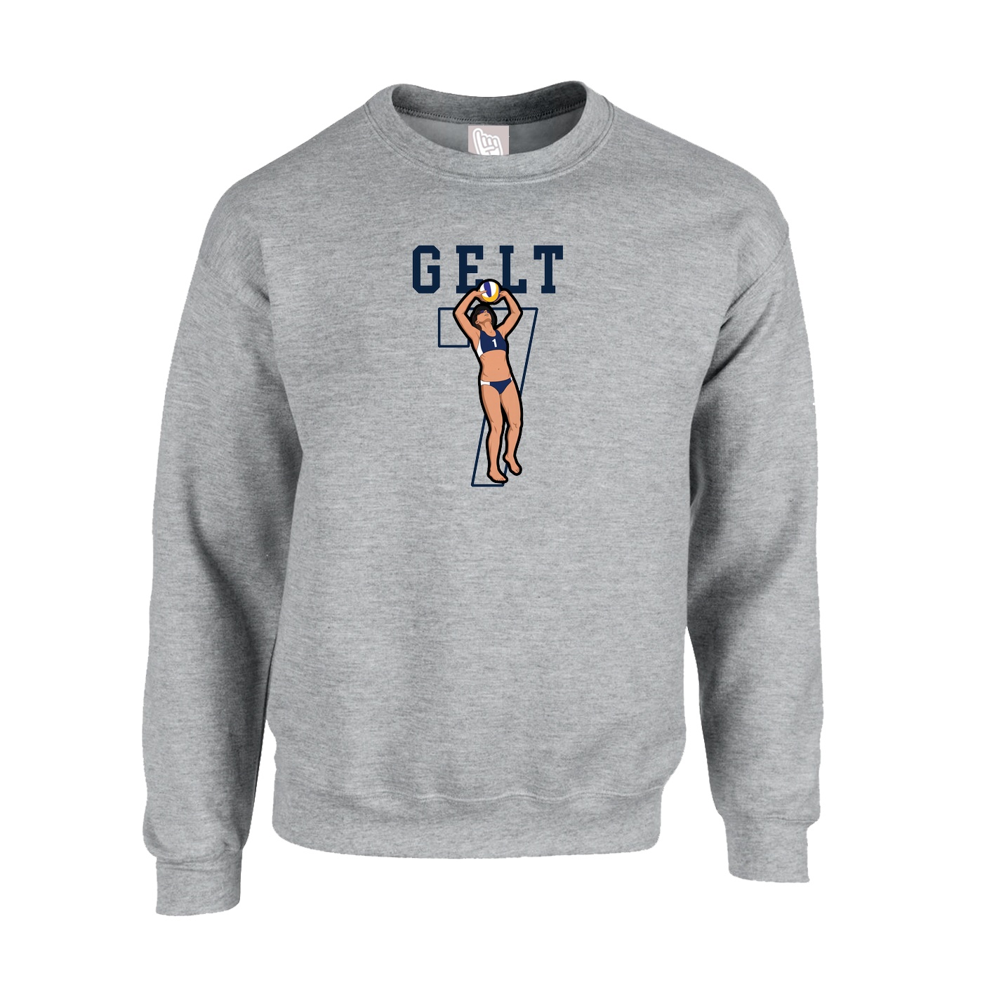 Fleece Crew — Shirsey in Grey