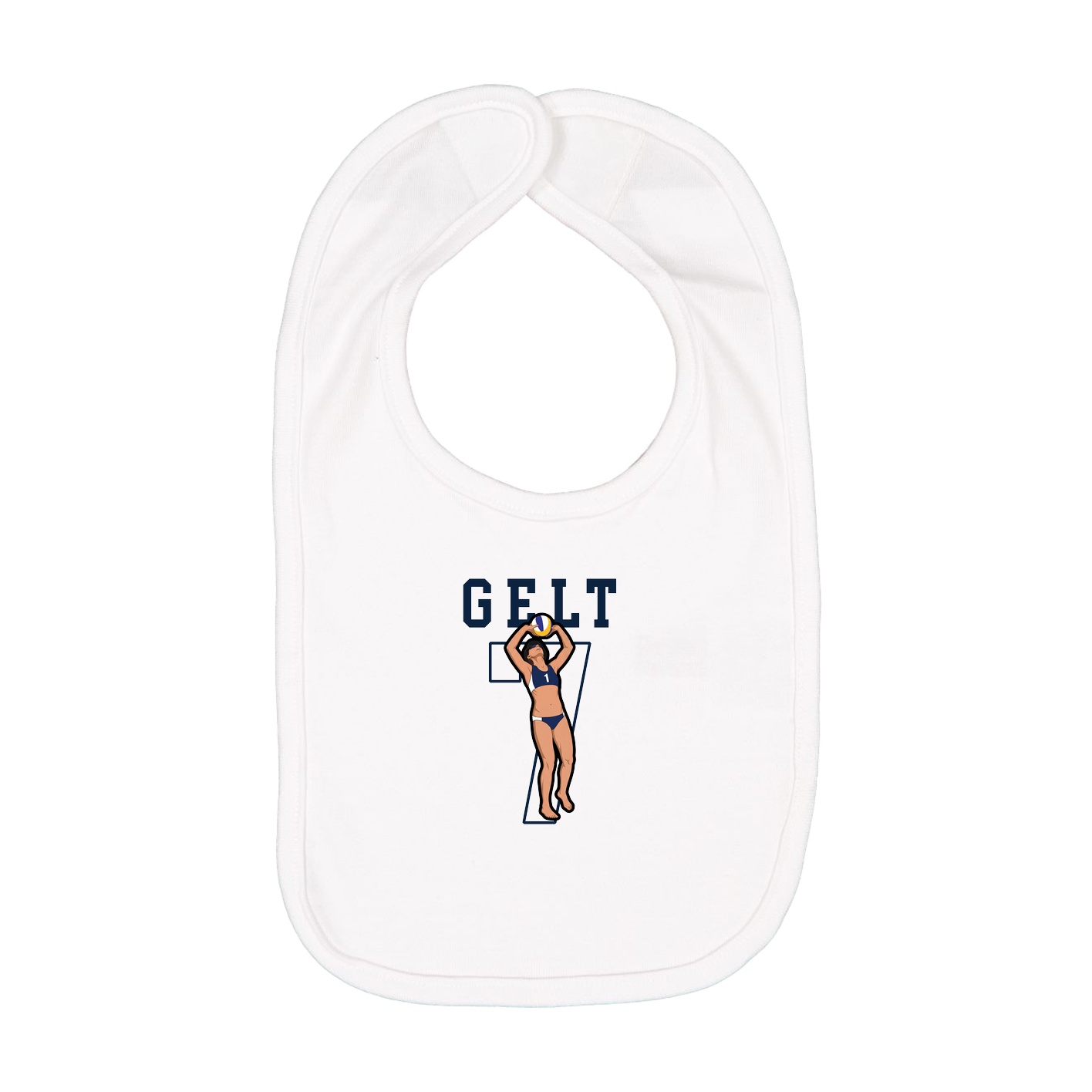 Infant Bib — Shirsey in White