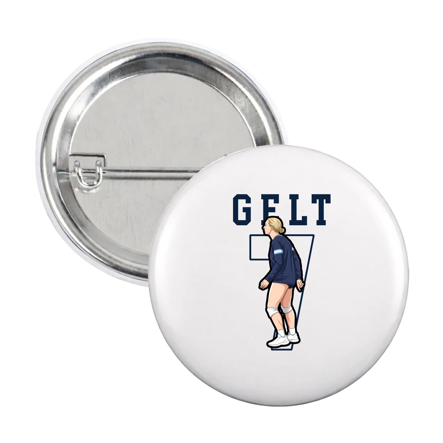 Game Day Button — Shirsey in White