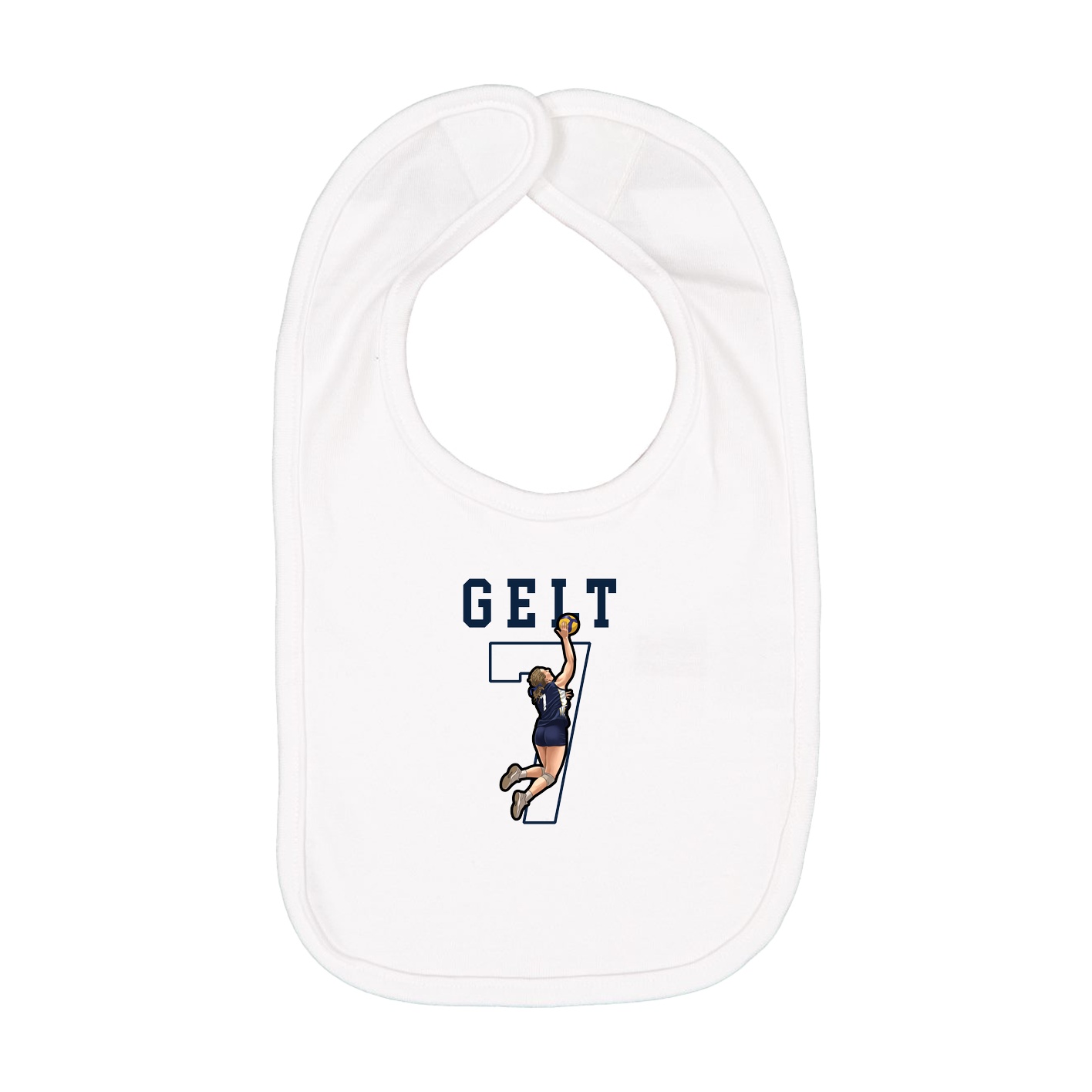 Infant Bib — Shirsey in White