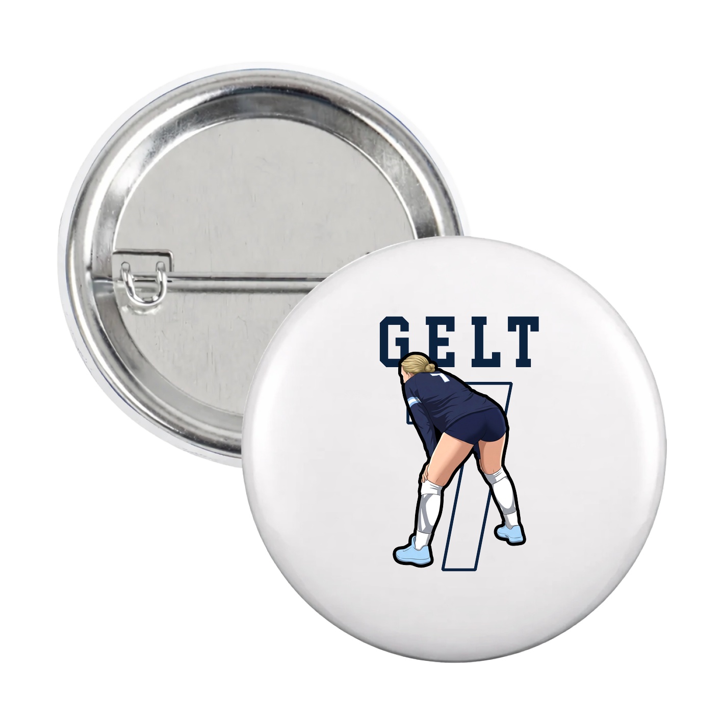 Game Day Button — Shirsey in White