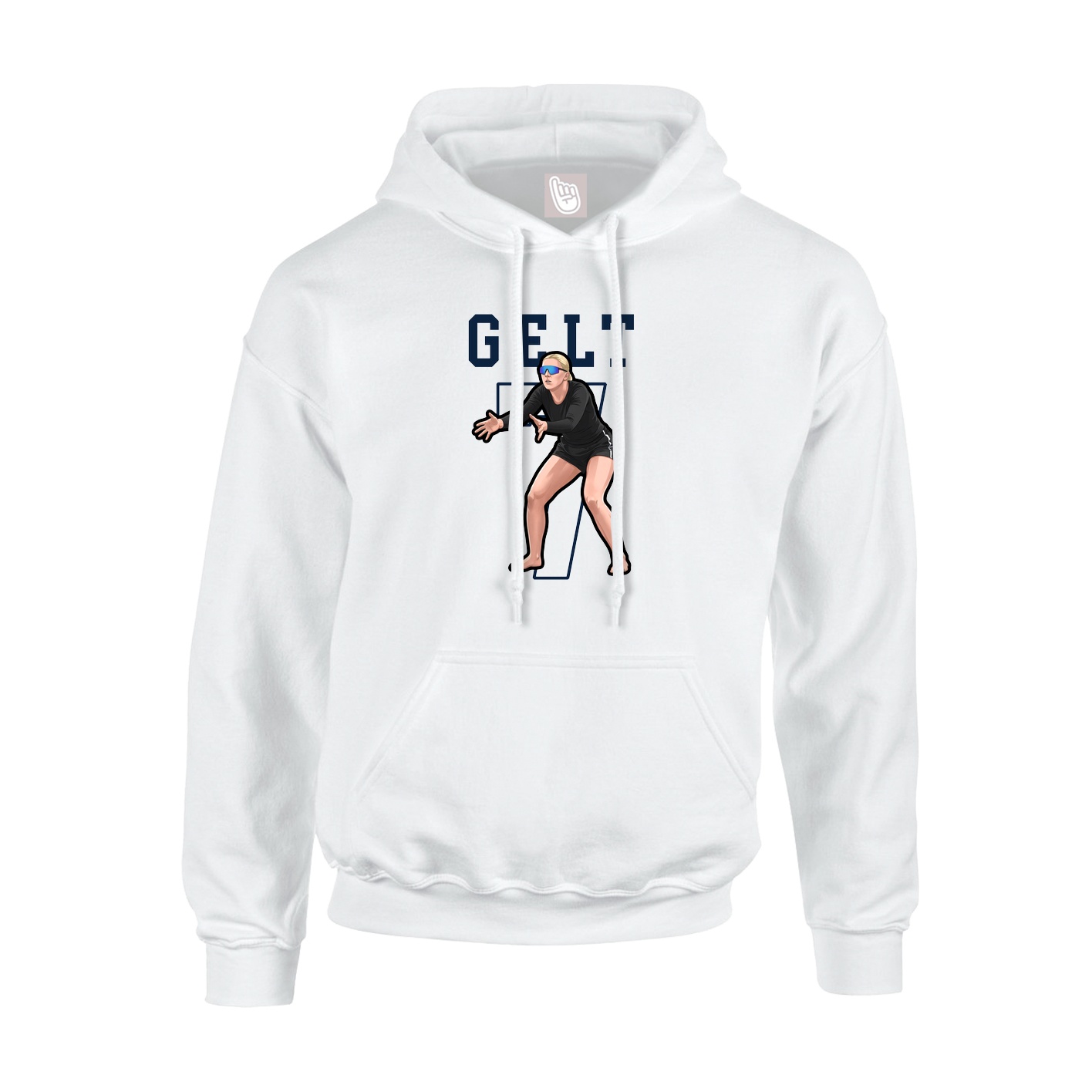 Hoodie — Shirsey in White