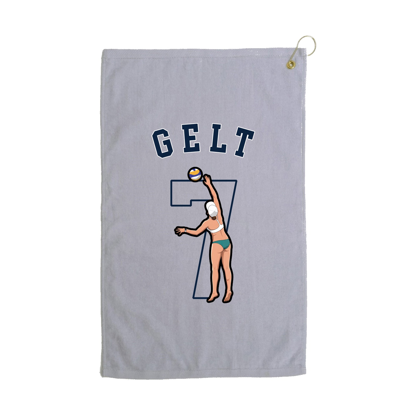 Golf Towel — Shirsey Arch in Grey