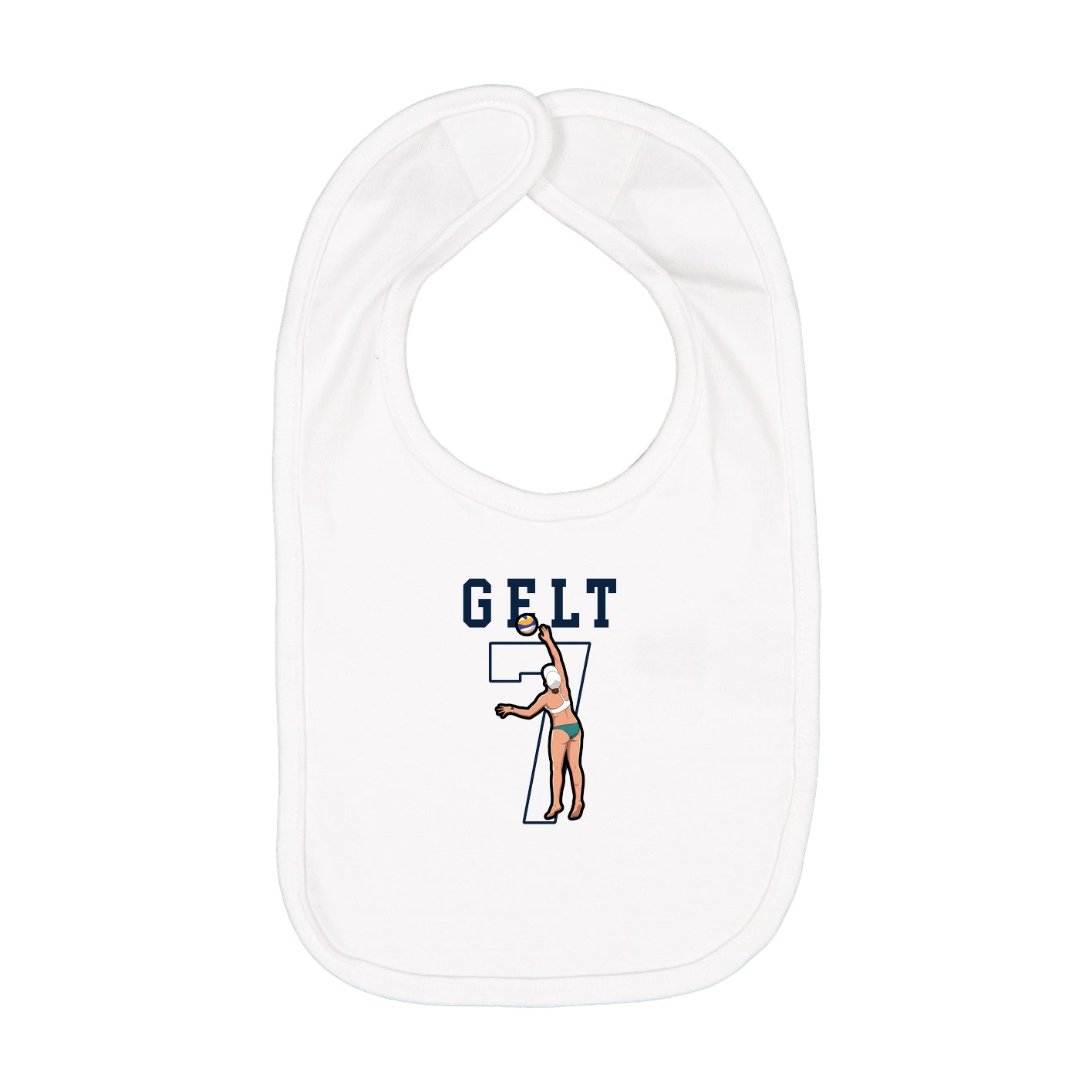 Infant Bib — Shirsey in White