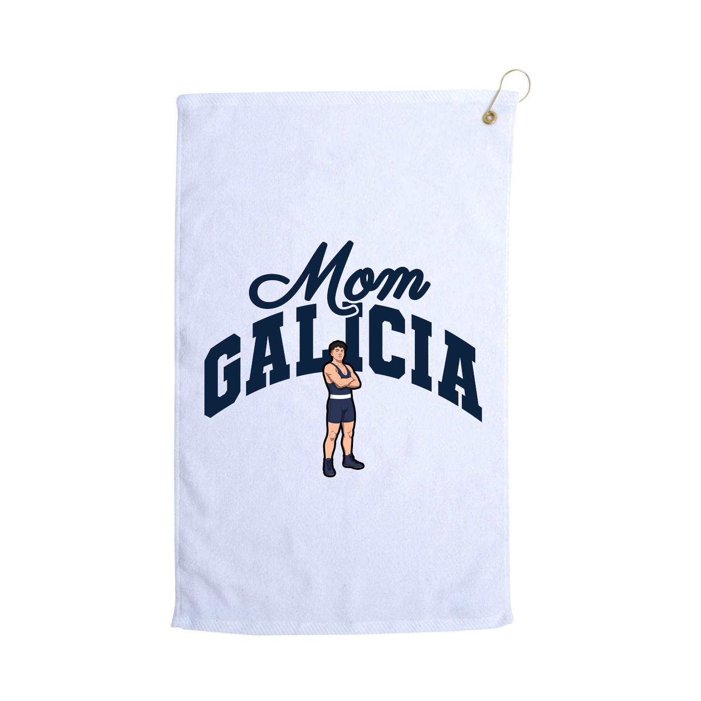 Golf Towel — Mothers Day Arch in White