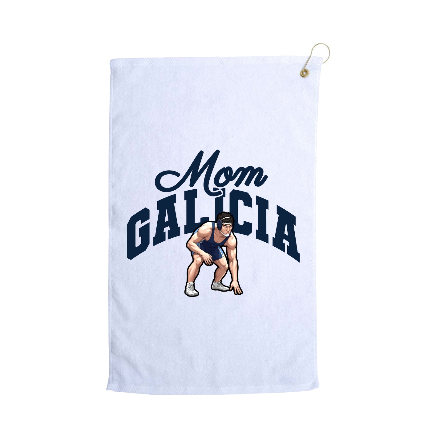 Golf Towel — Mothers Day Arch in White