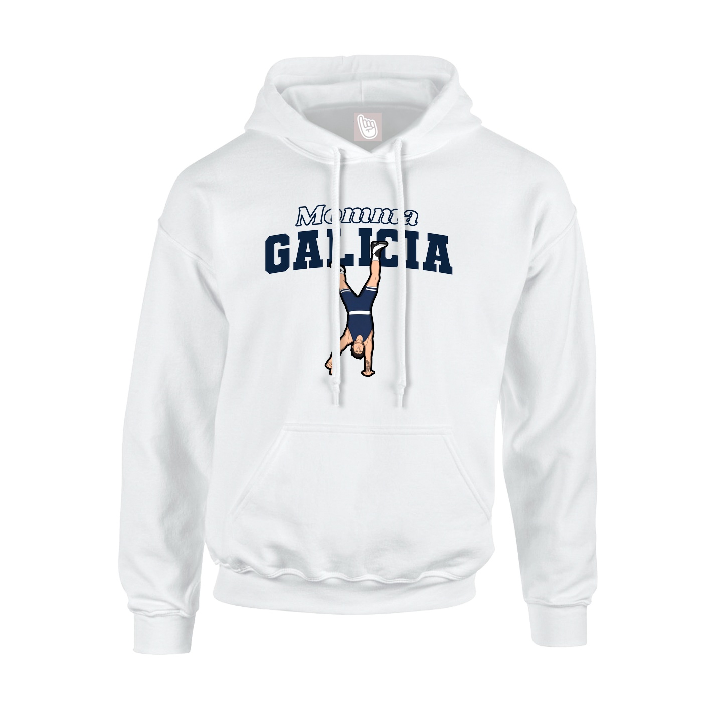 Youth Hoodie — Mothers Day Block in White
