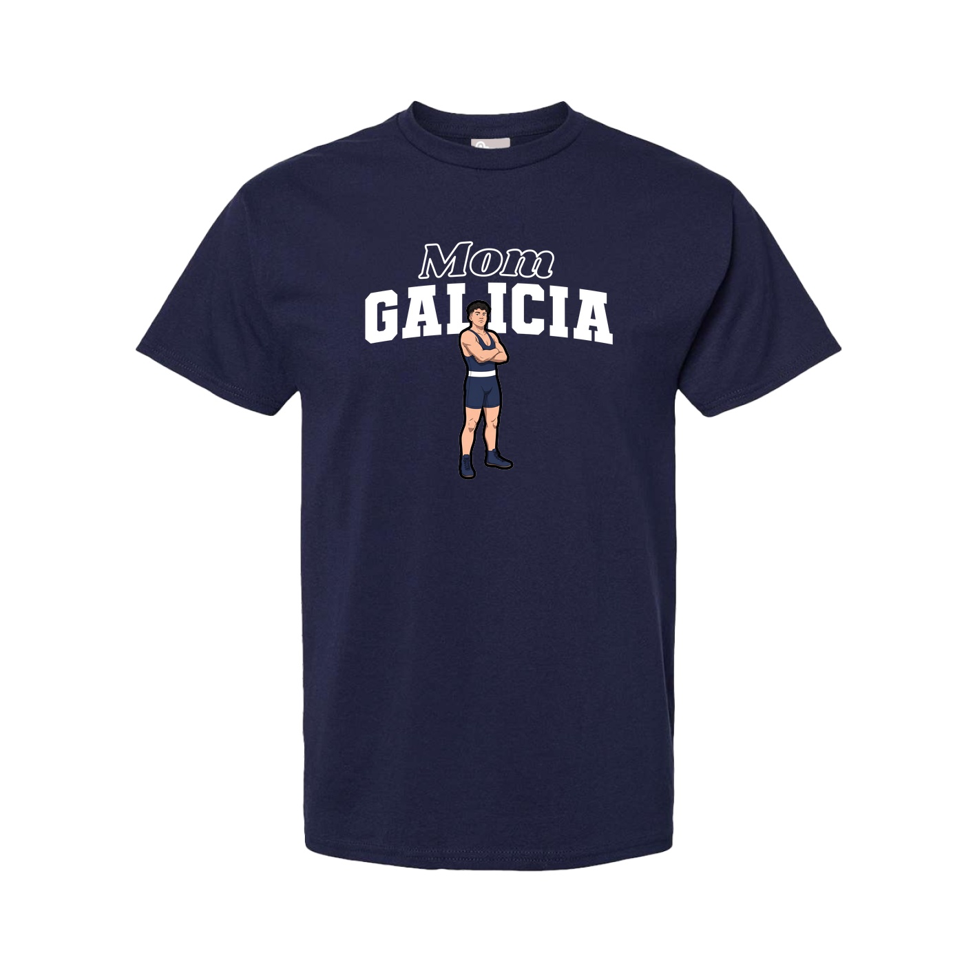 Youth Tee — Mothers Day Block in Navy