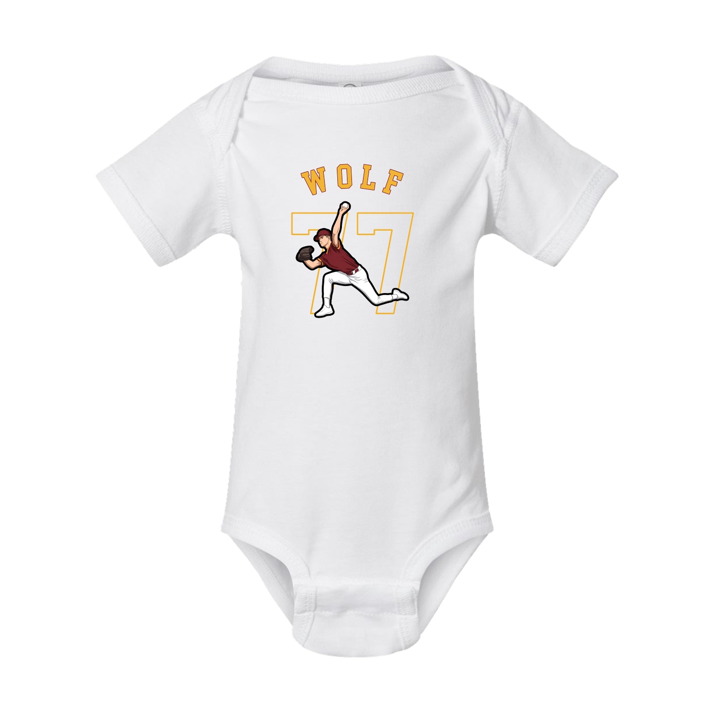 Baby Onesie — Shirsey Arch in White