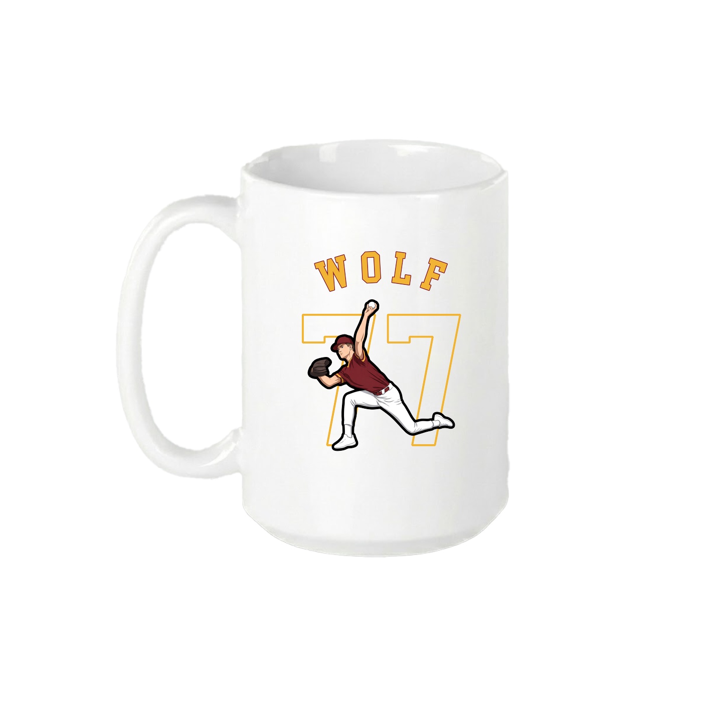 15oz Coffee Mug — Shirsey Arch in White
