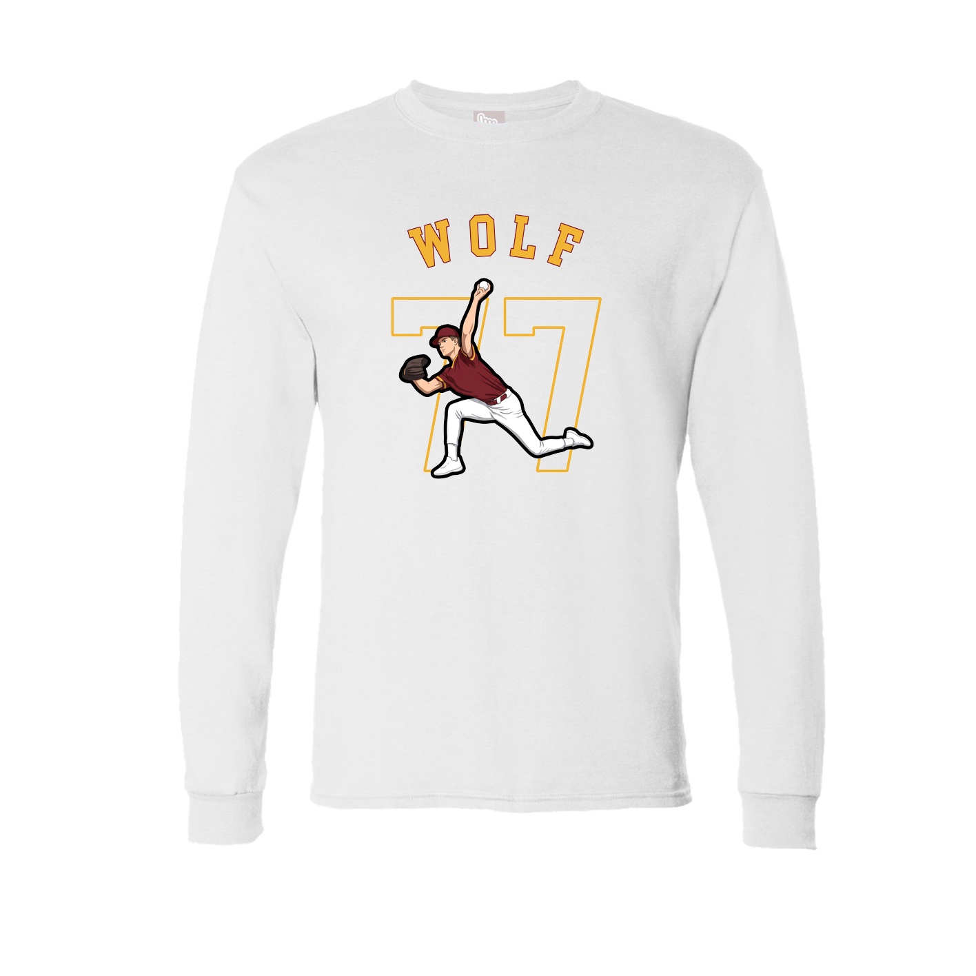 Long Sleeve Tee — Shirsey Arch in White