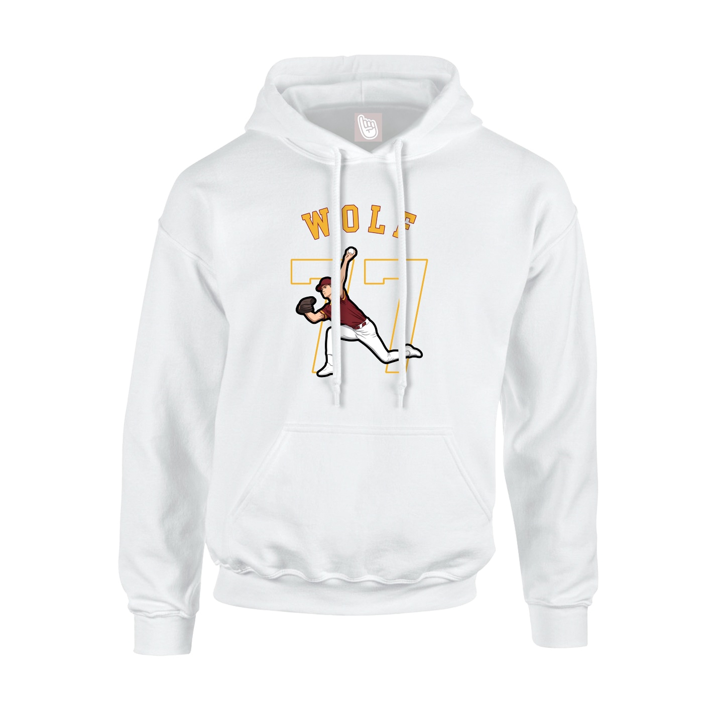 Youth Hoodie — Shirsey Arch in White