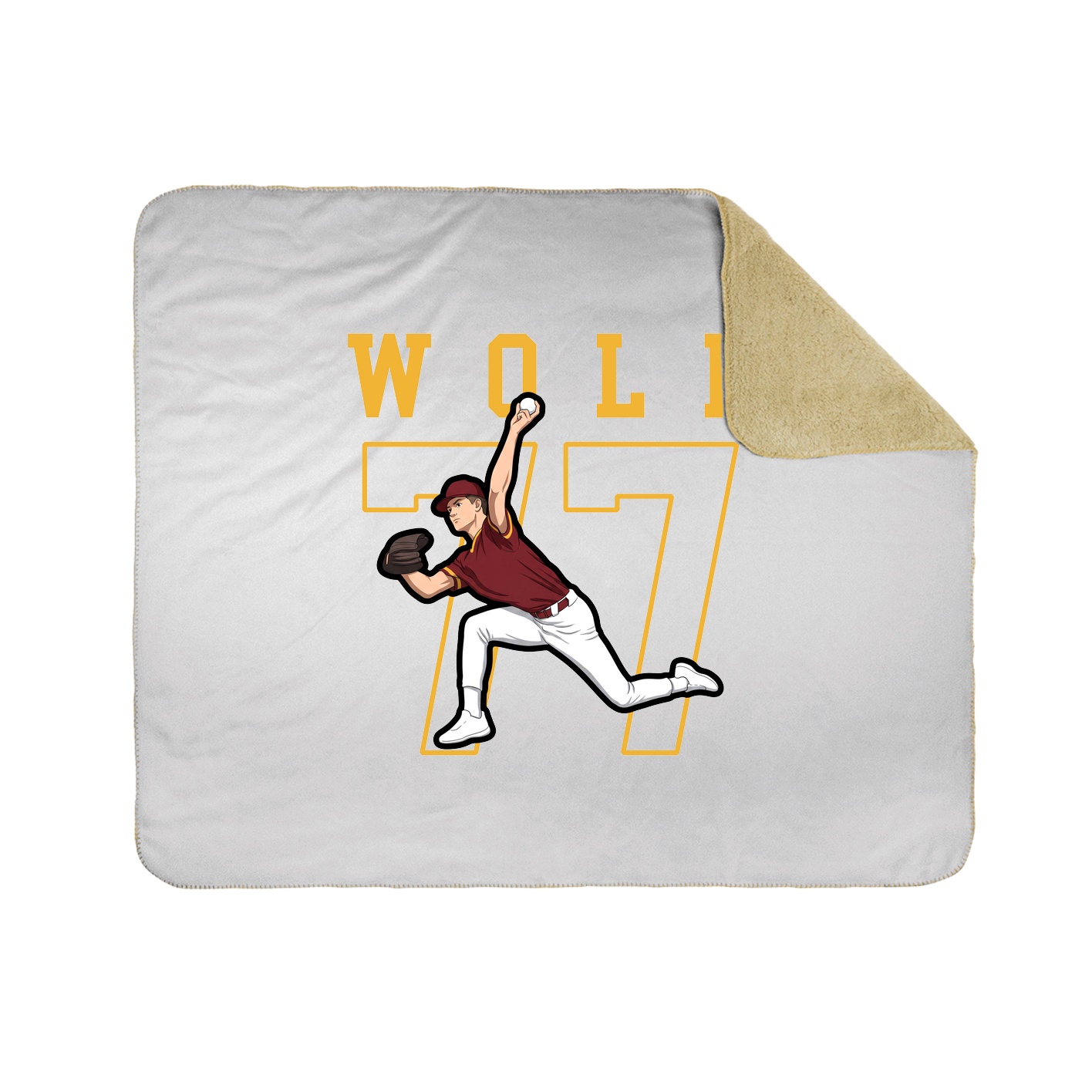 50x60 Sherpa Lined Throw Blanket