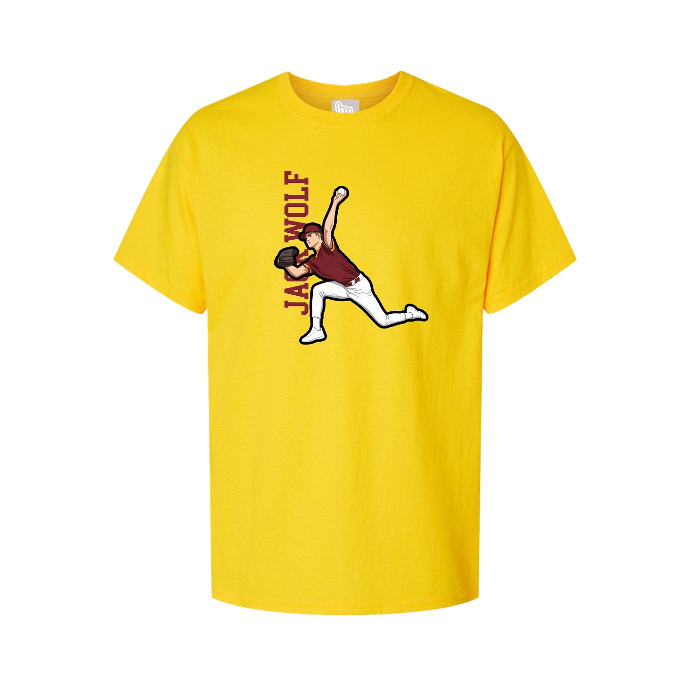 Tee — Name Vertical in Gold