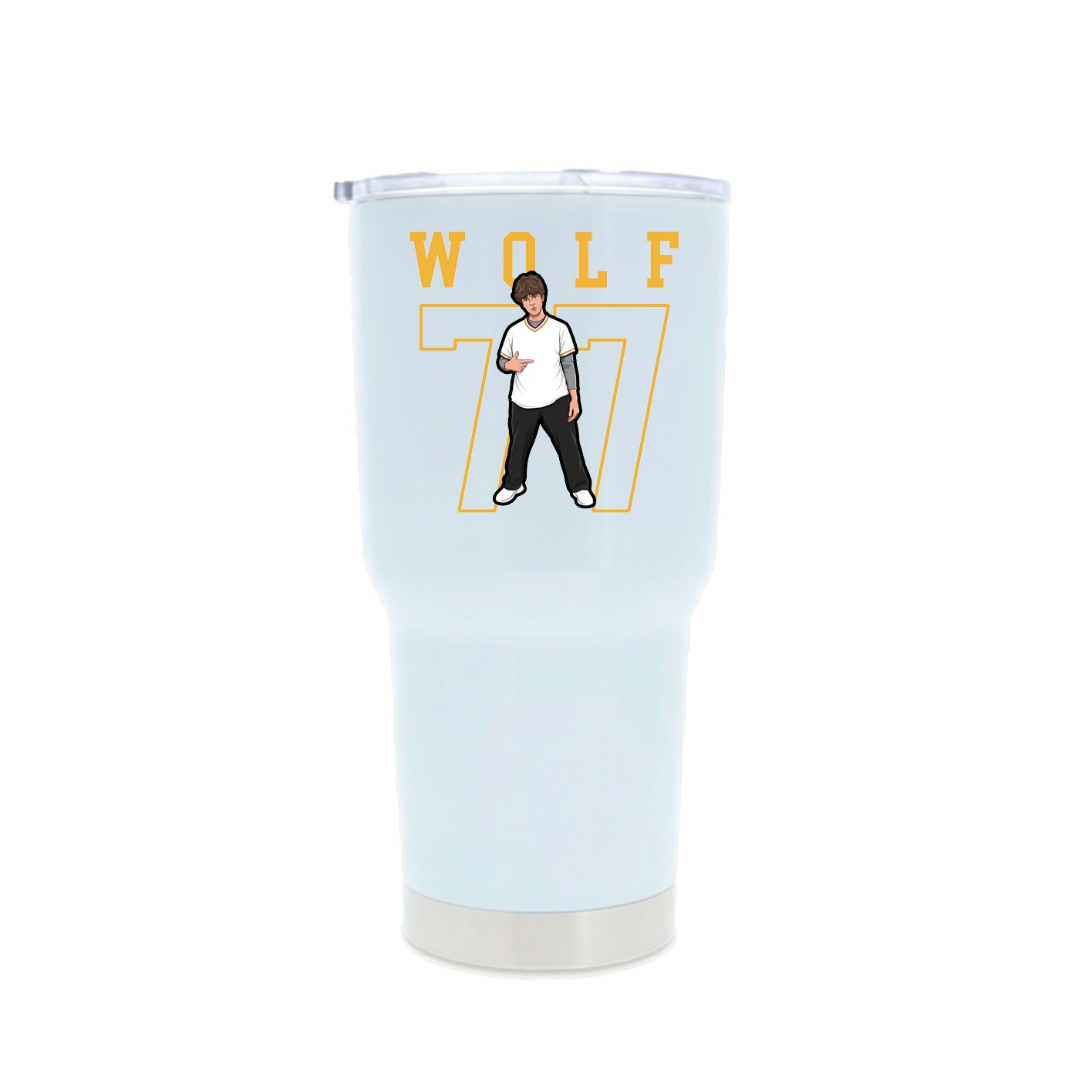 30oz Stainless Steel Tumbler — Shirsey in White