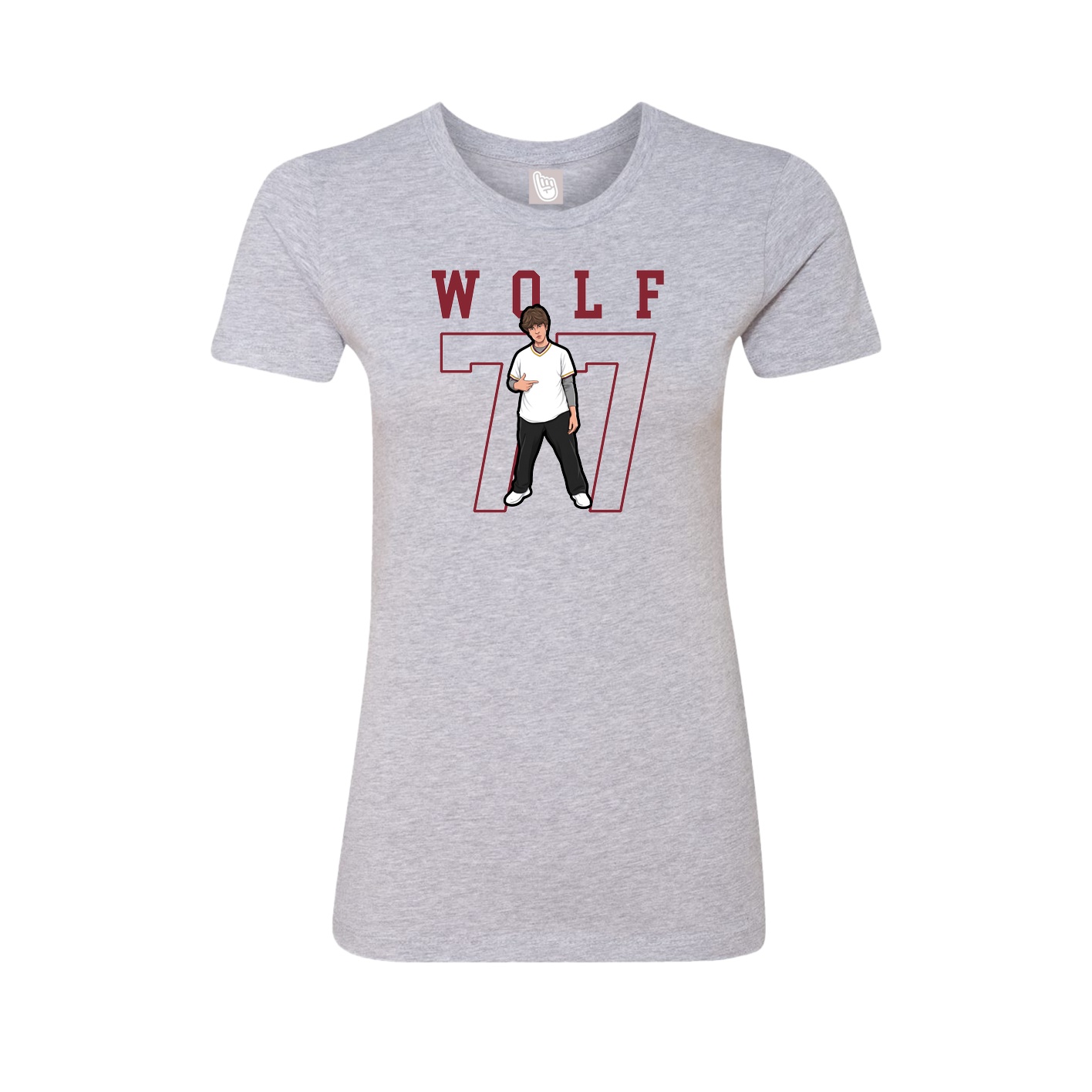 Fitted Women's Tee — Shirsey in Grey