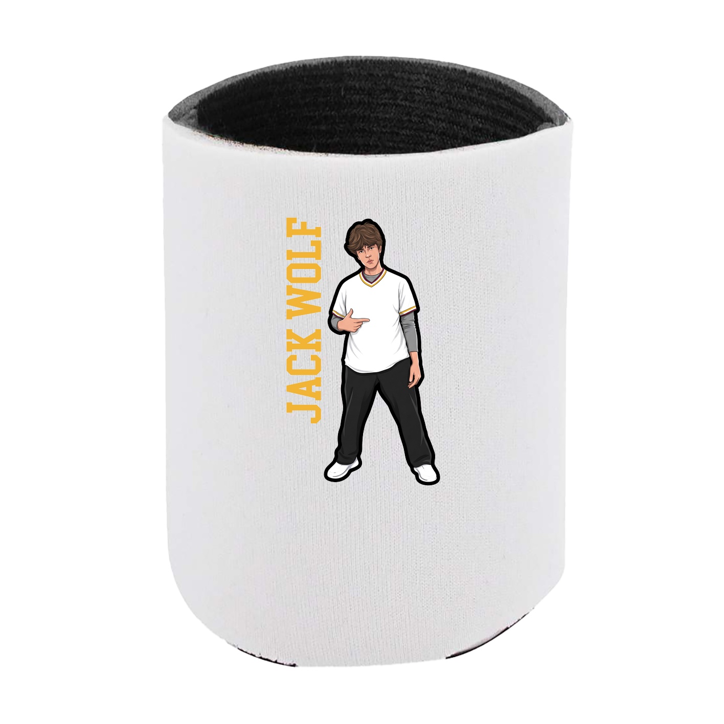 Can Holder — Name Vertical in White