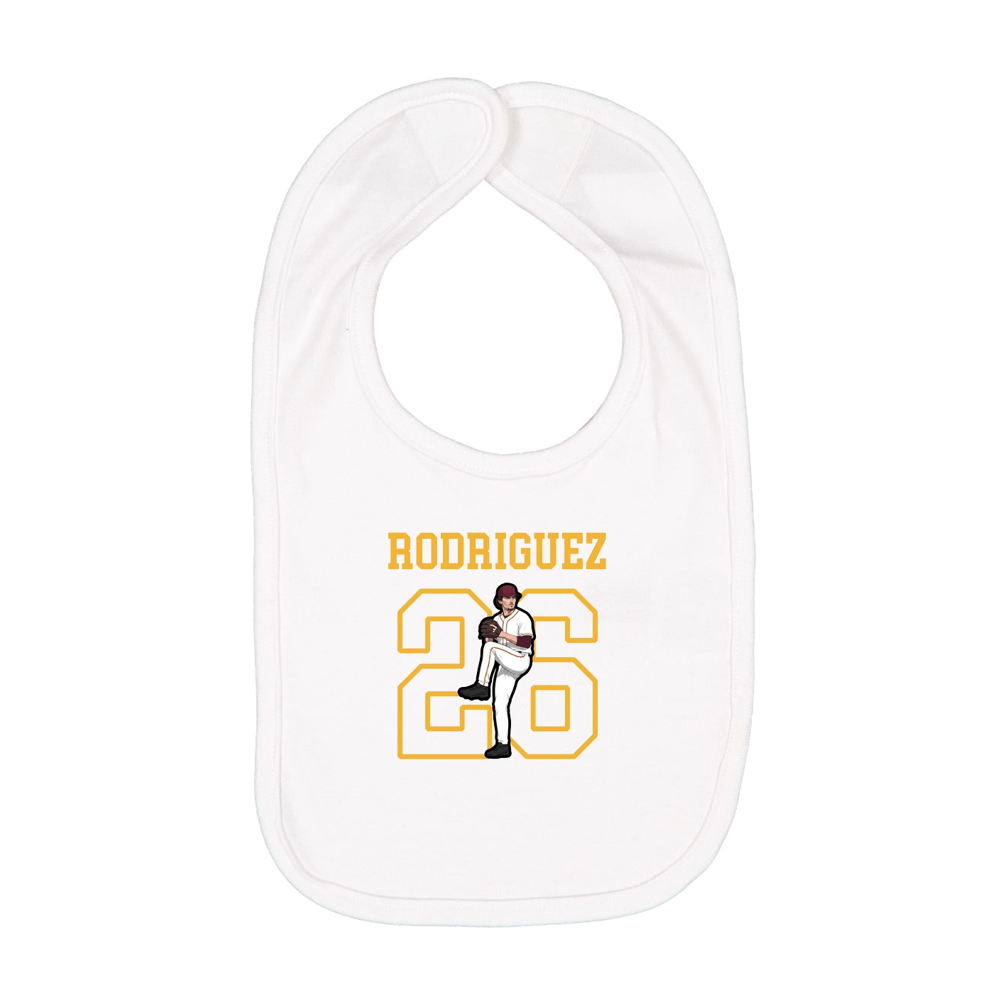 Infant Bib — Shirsey in White