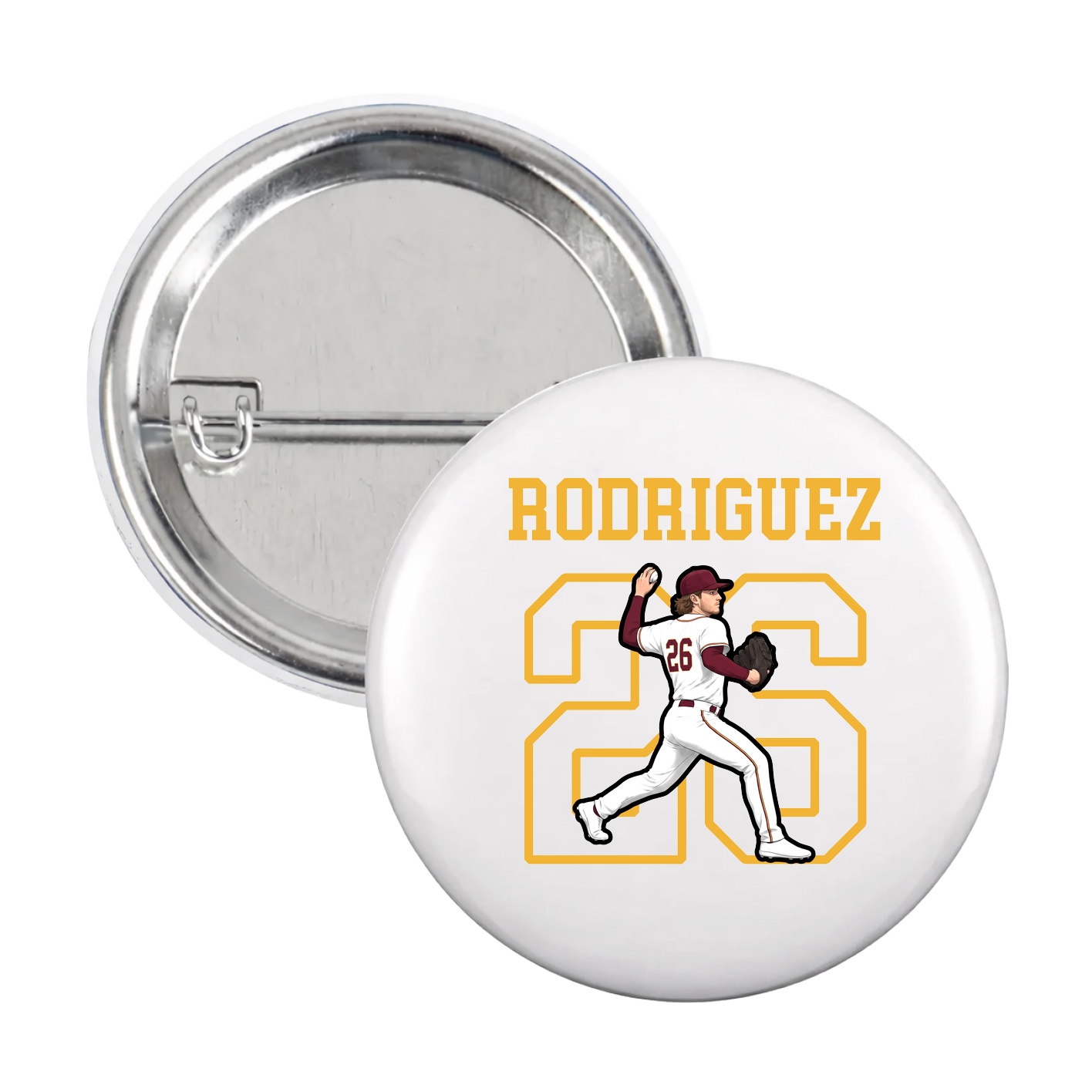 Game Day Button — Shirsey in White