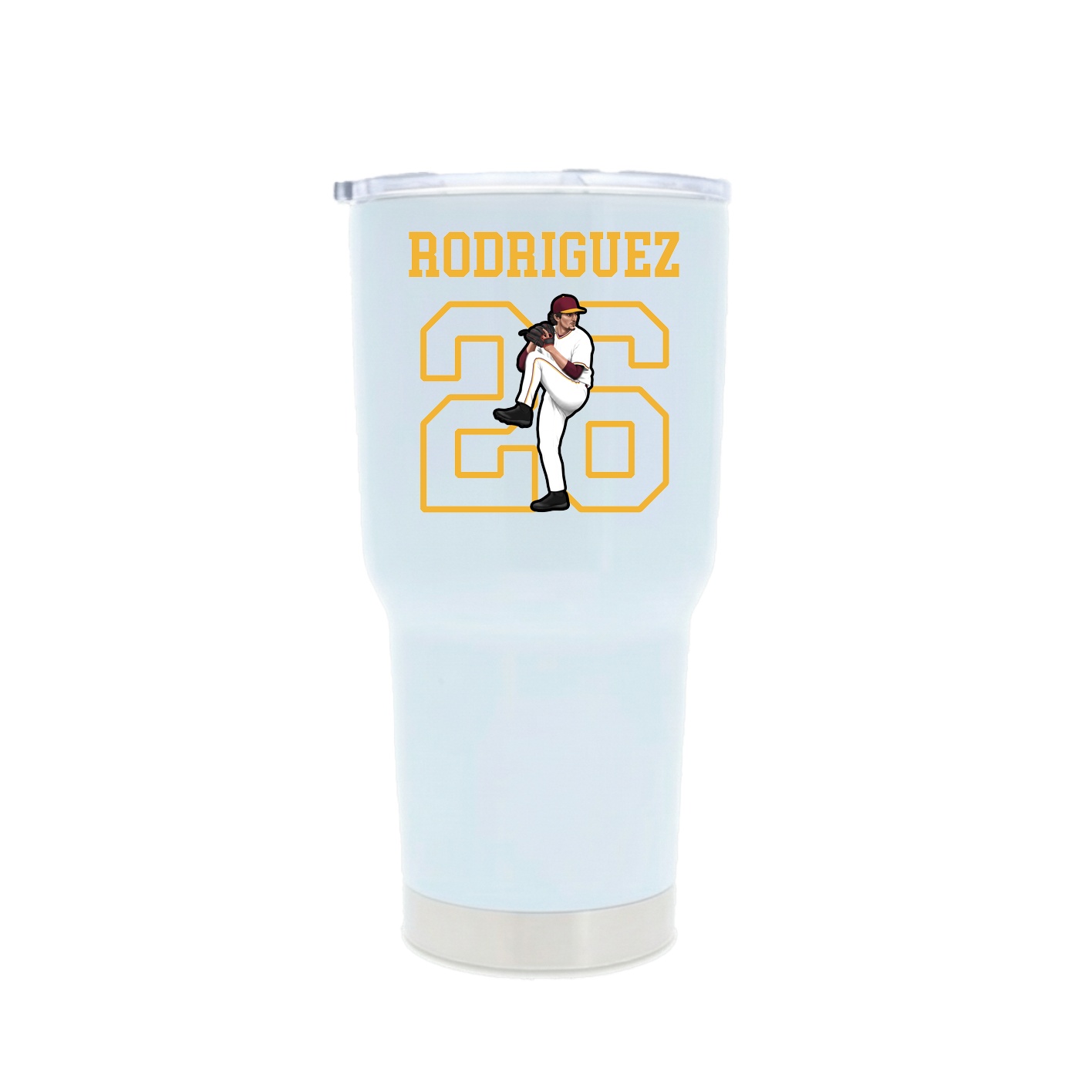 30oz Stainless Steel Tumbler — Shirsey in White