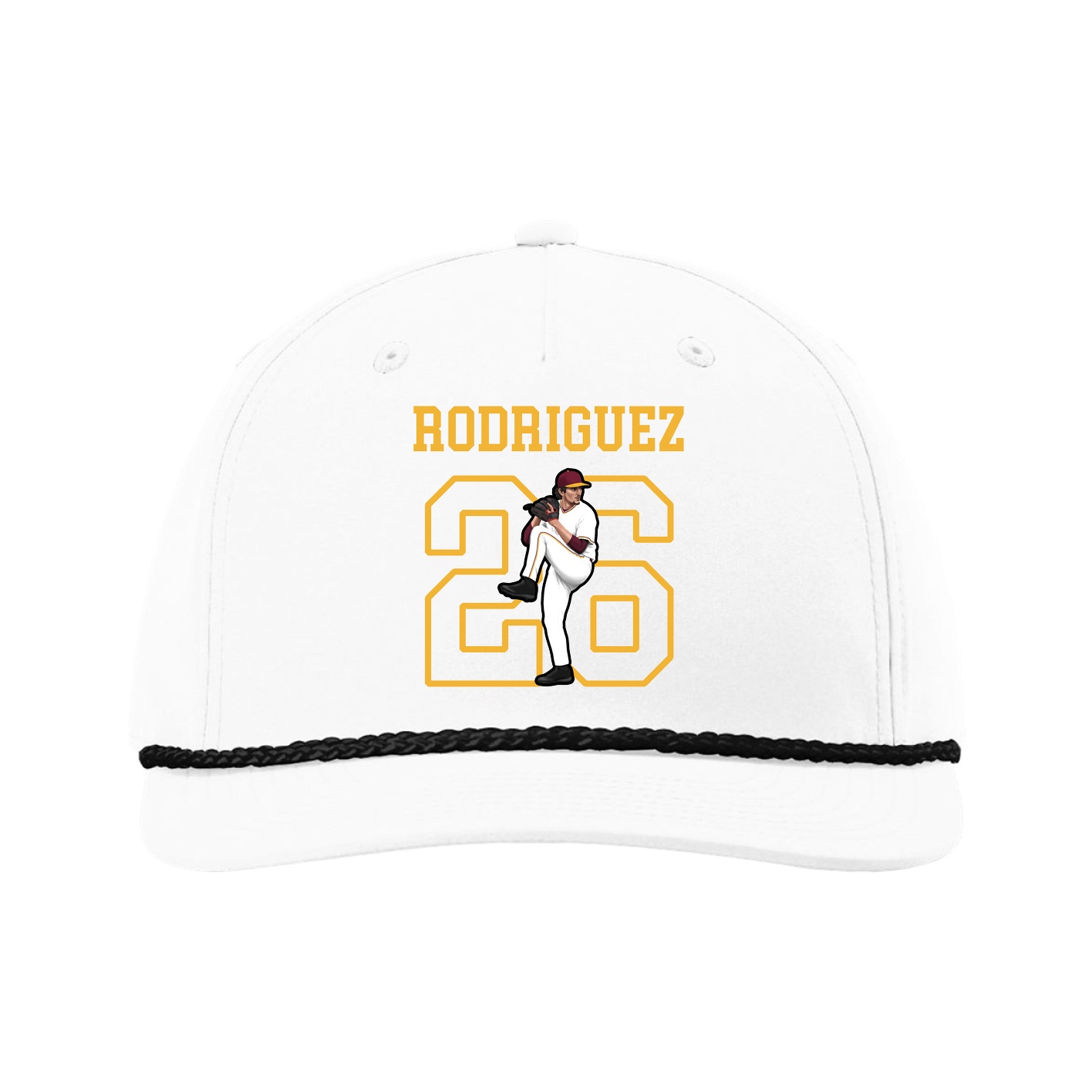 Five-Panel Classic Rope Cap — Shirsey in White