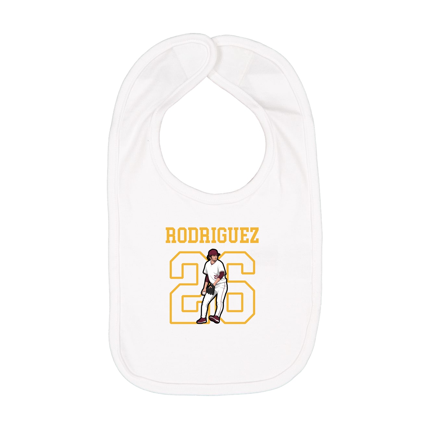 Infant Bib — Shirsey in White