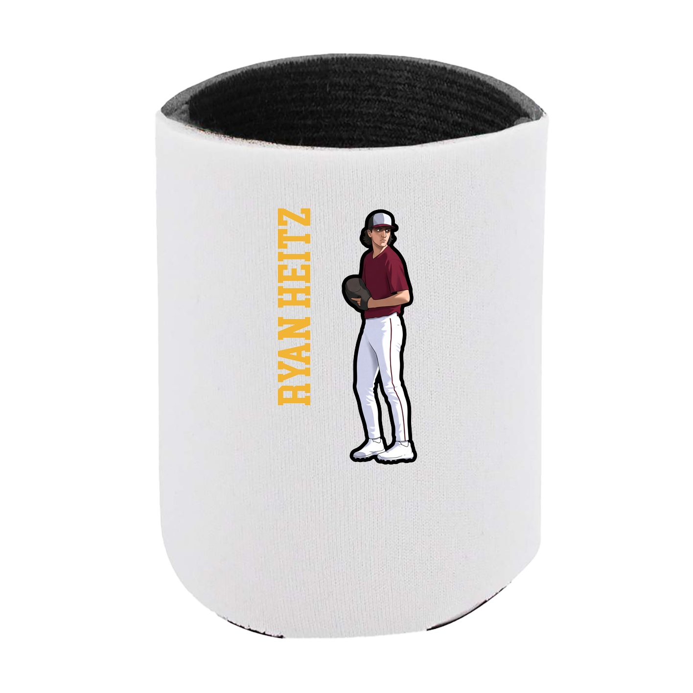 Can Holder — Name Vertical in White