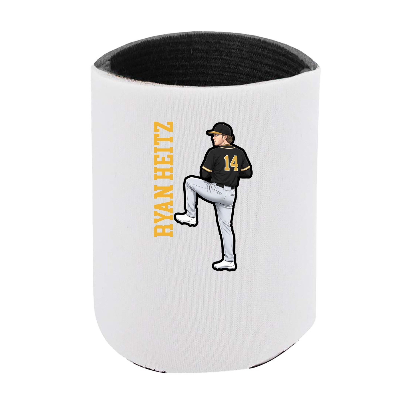 Can Holder — Name Vertical in White