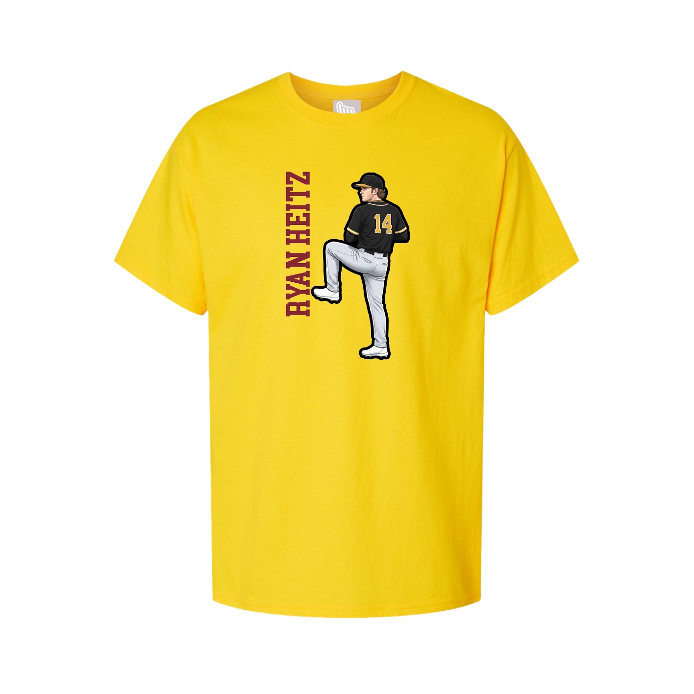 Tee — Name Vertical in Gold