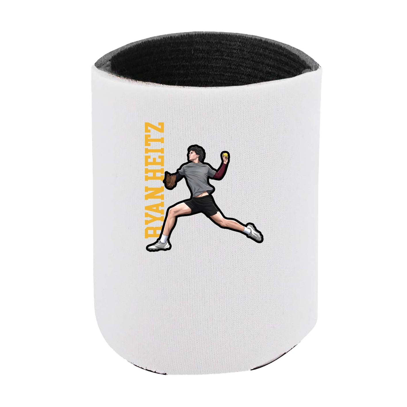 Can Holder — Name Vertical in White