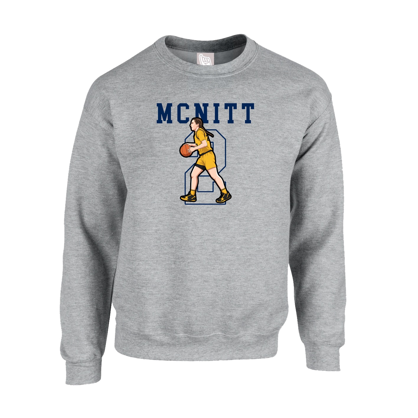 Fleece Crew — Shirsey in Grey