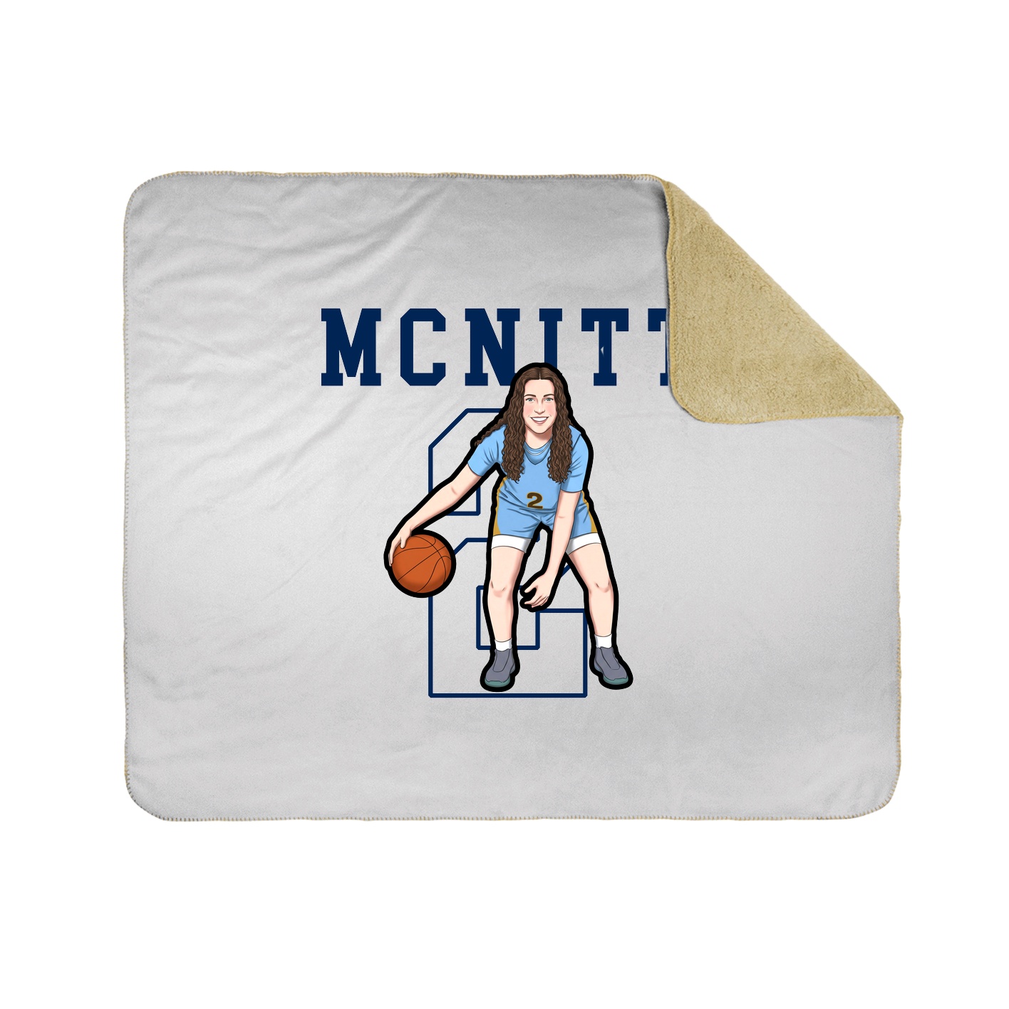 50x60 Sherpa Lined Throw Blanket