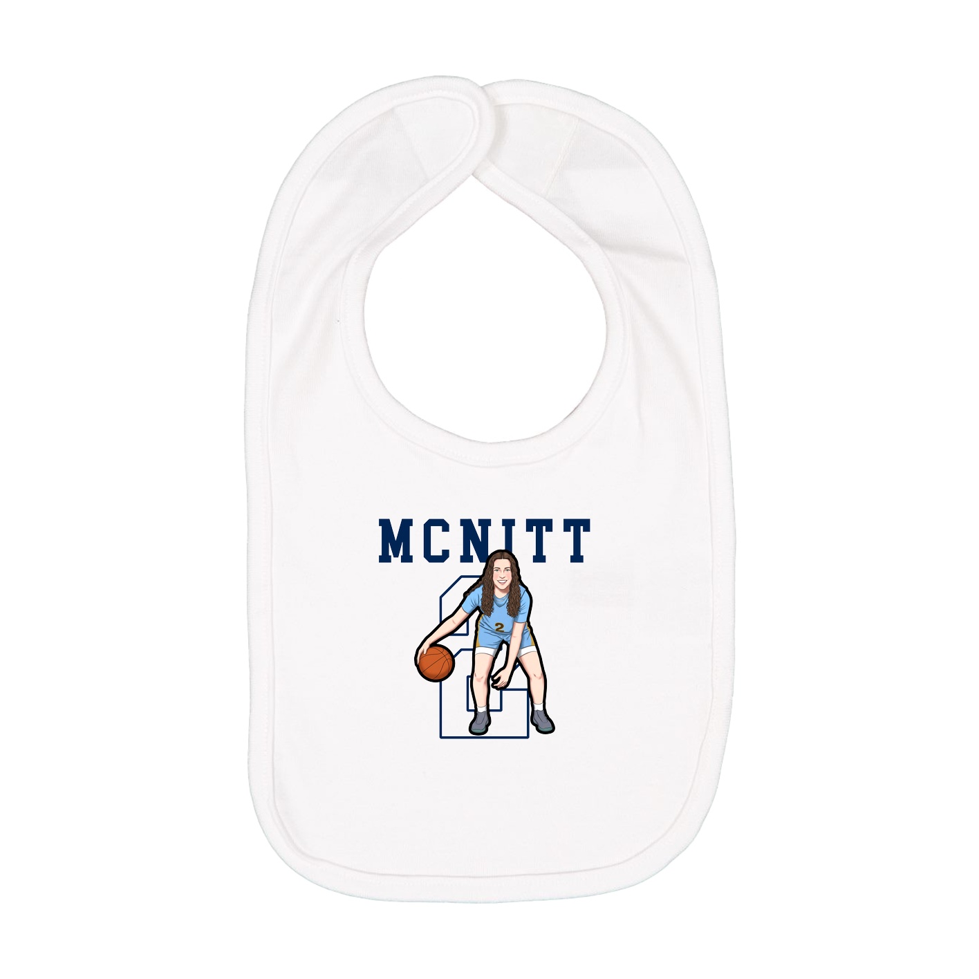 Infant Bib — Shirsey in White