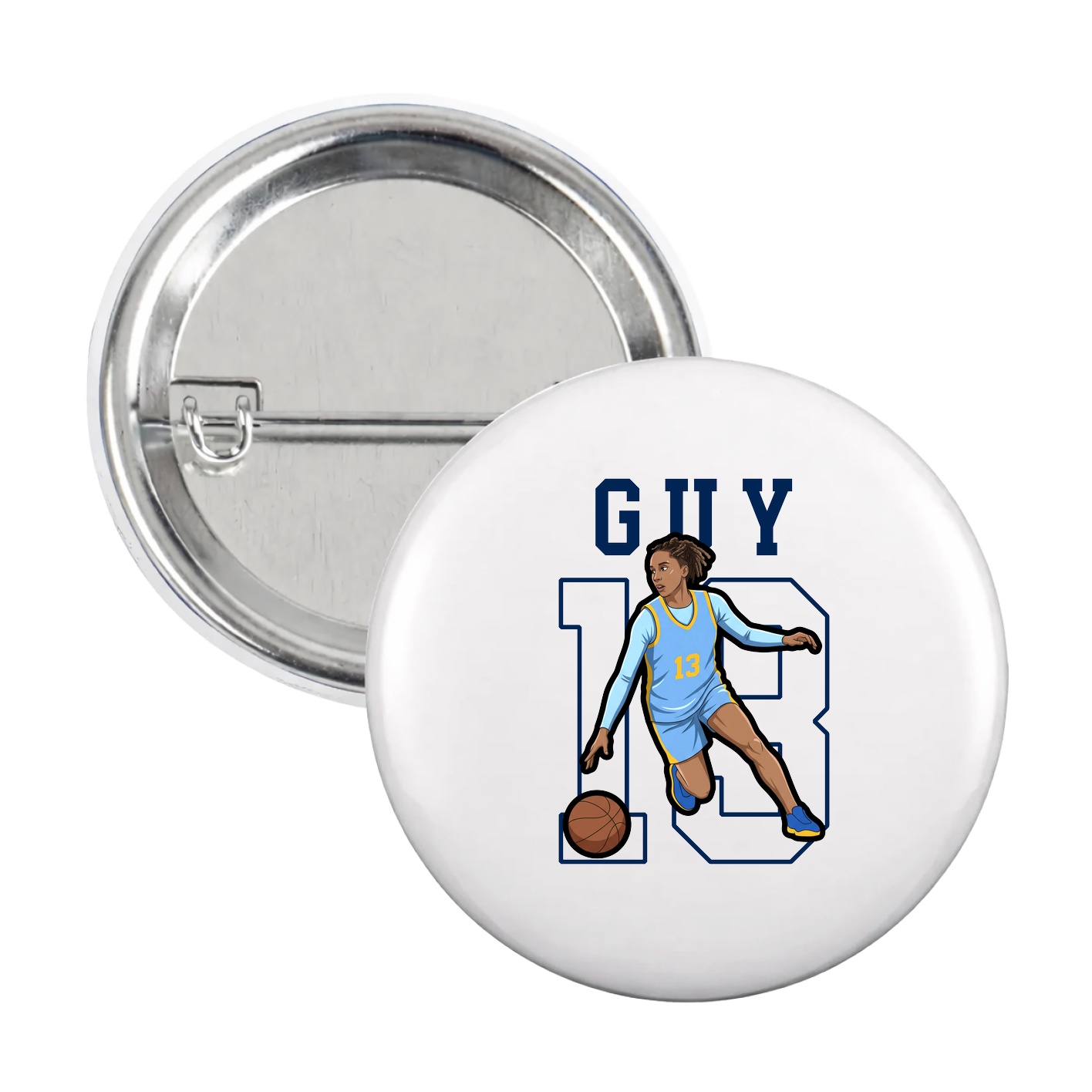 Game Day Button — Shirsey in White