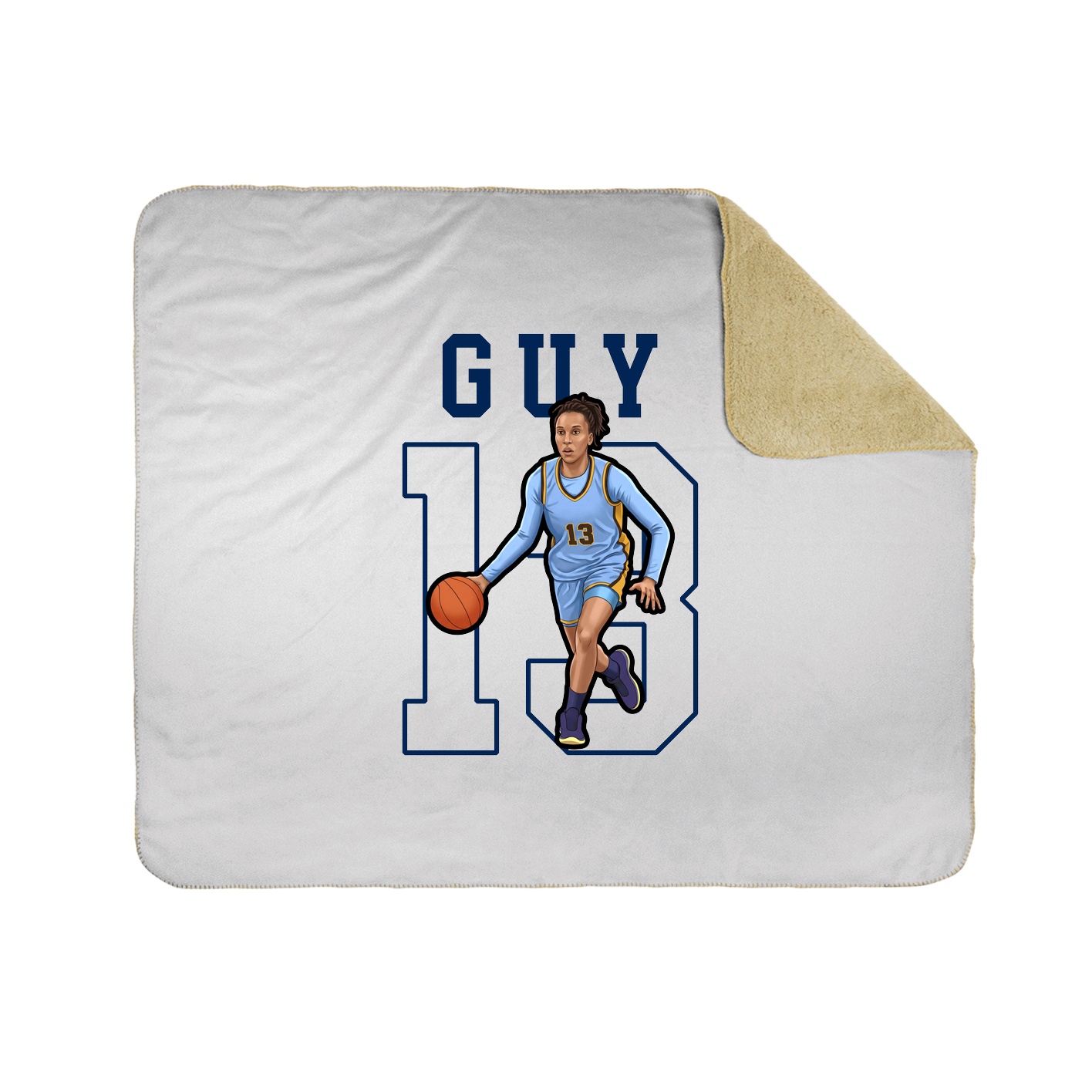 Throw Blanket — Shirsey in White