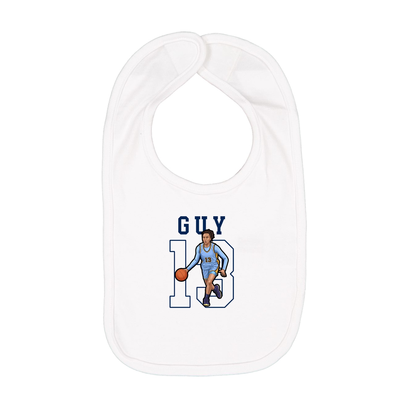 Infant Bib — Shirsey in White