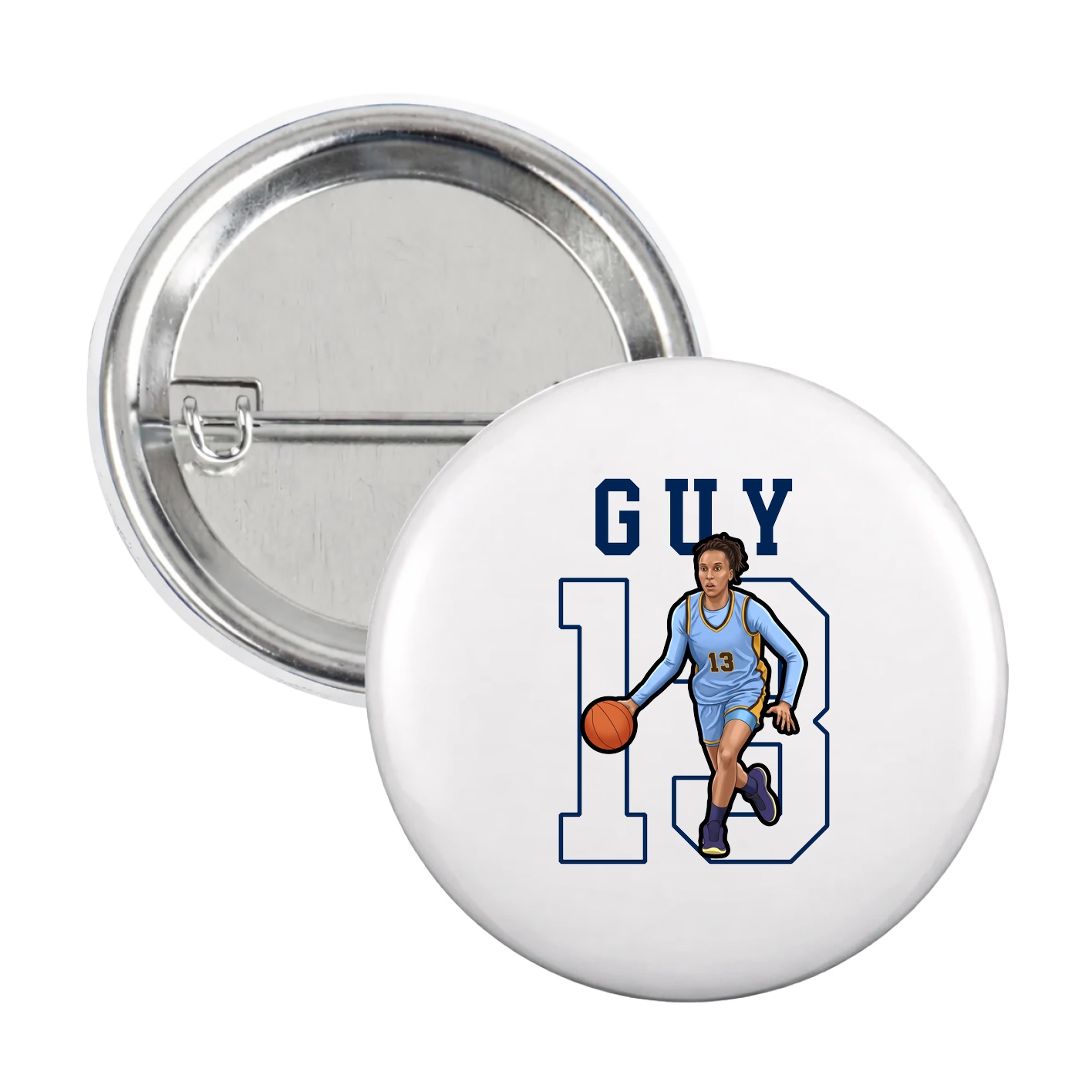 Game Day Button — Shirsey in White