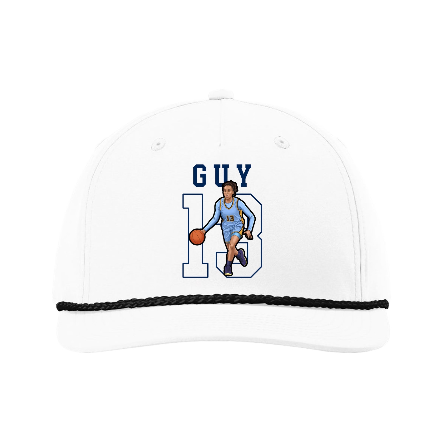 Five-Panel Classic Rope Cap — Shirsey in White