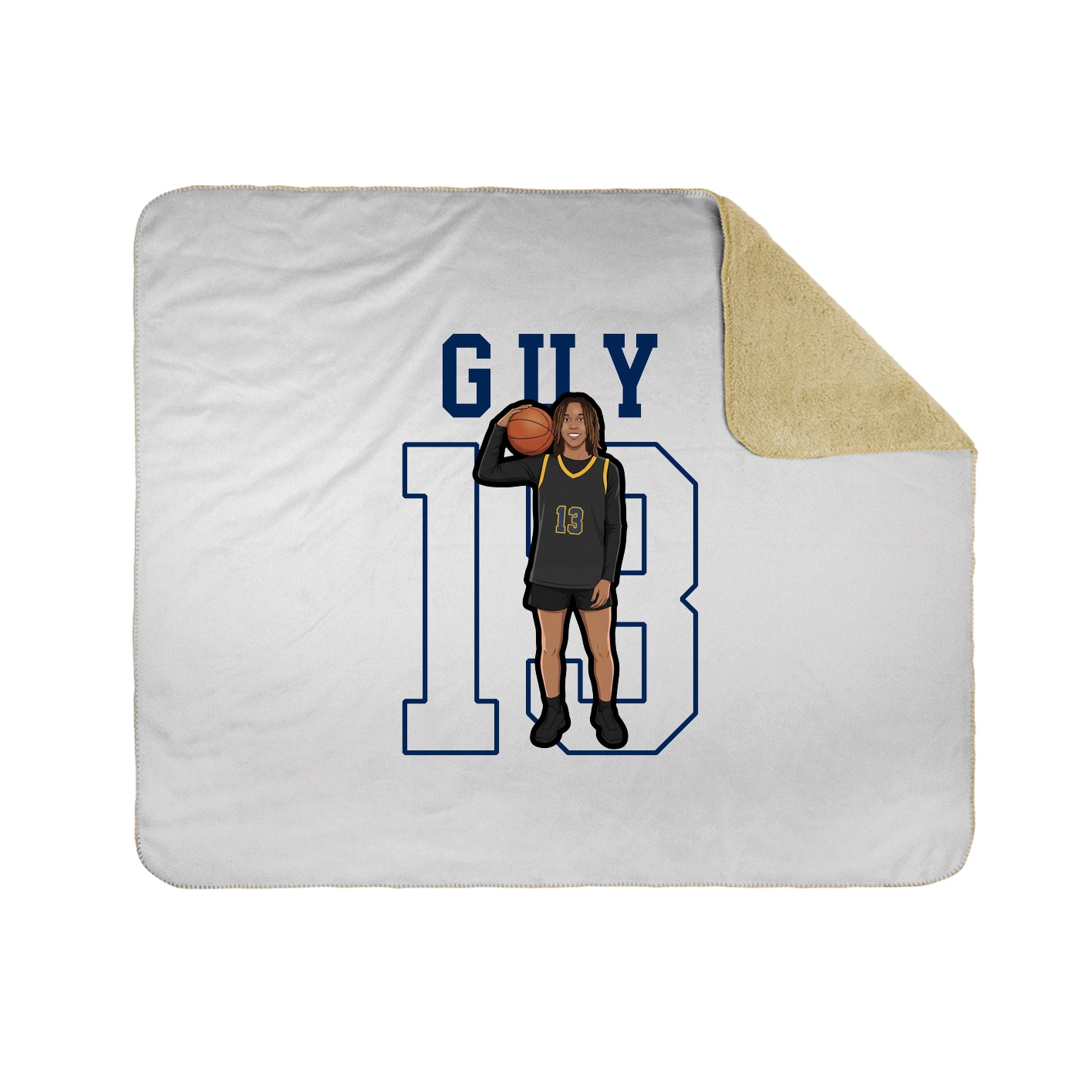 Throw Blanket — Shirsey in White