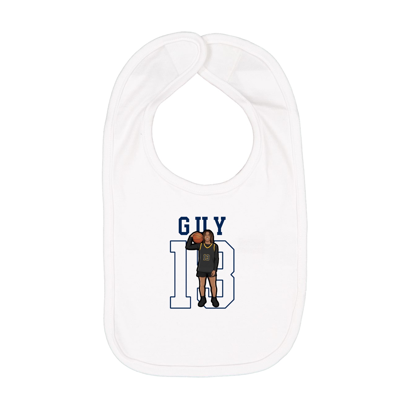 Infant Bib — Shirsey in White
