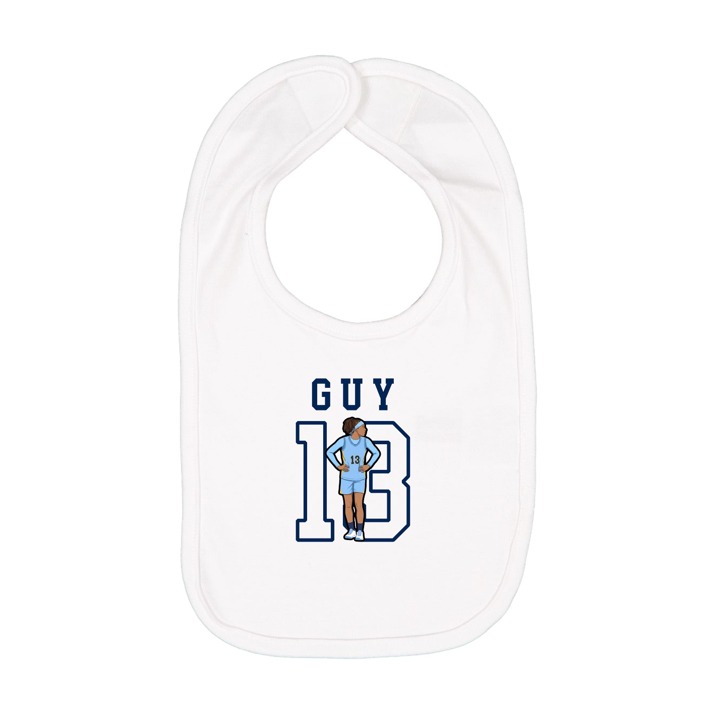 Infant Bib — Shirsey in White