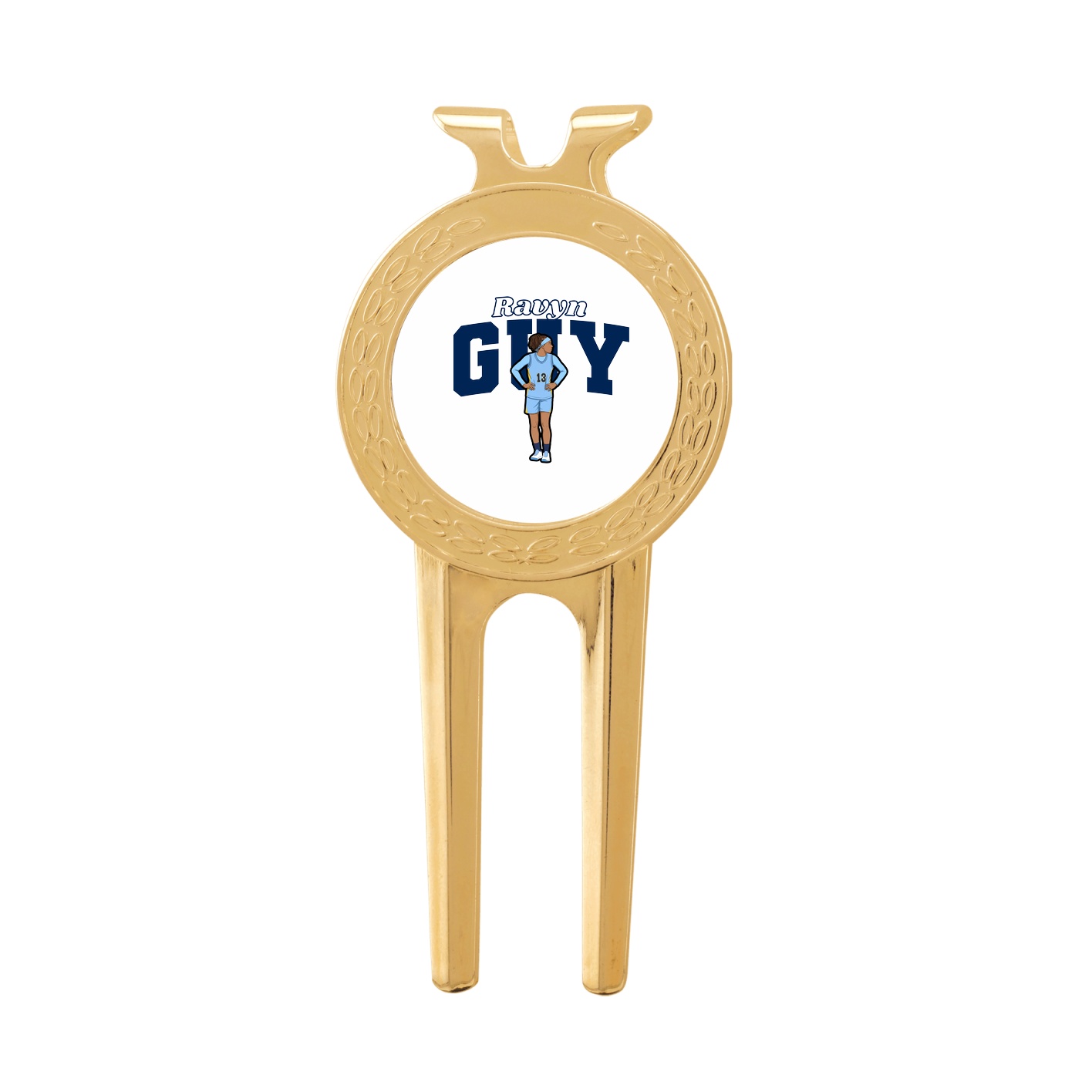 Divot Tool with Ball Marker — Name Arch in Classic
